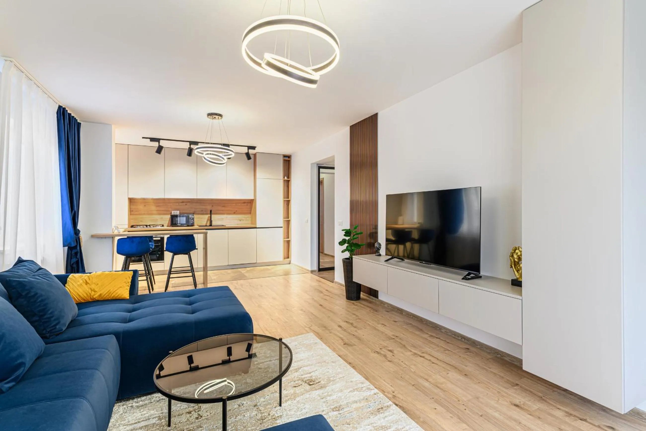 Living room in MoHost Blue Moon Apartments