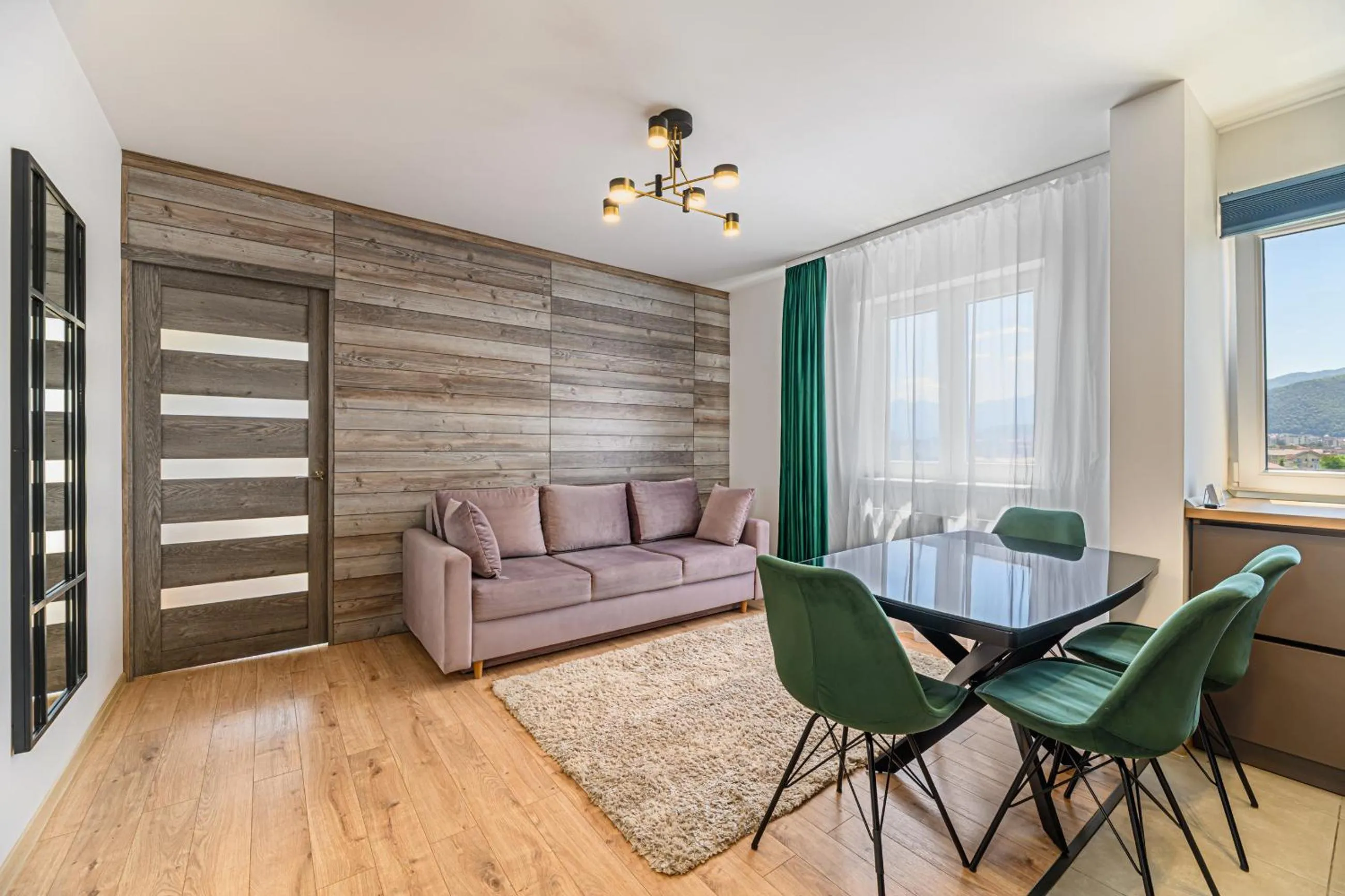 Living room in MoHost Blue Moon Apartments