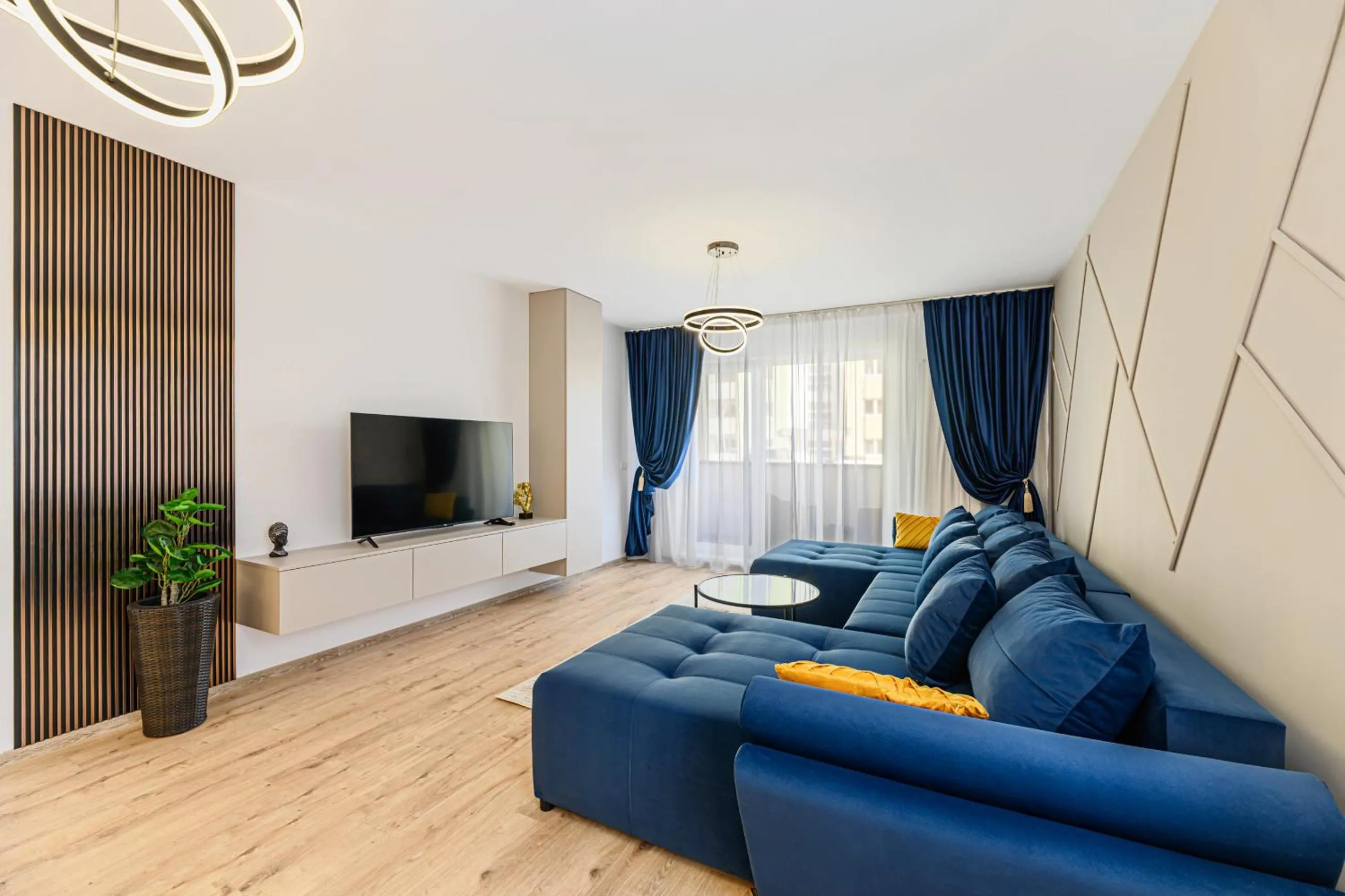 Living room in MoHost Blue Moon Apartments