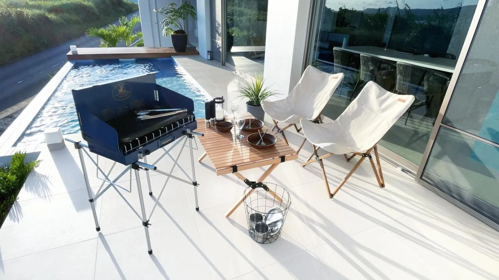 BBQ facilities in KOURI VILLA Indigo