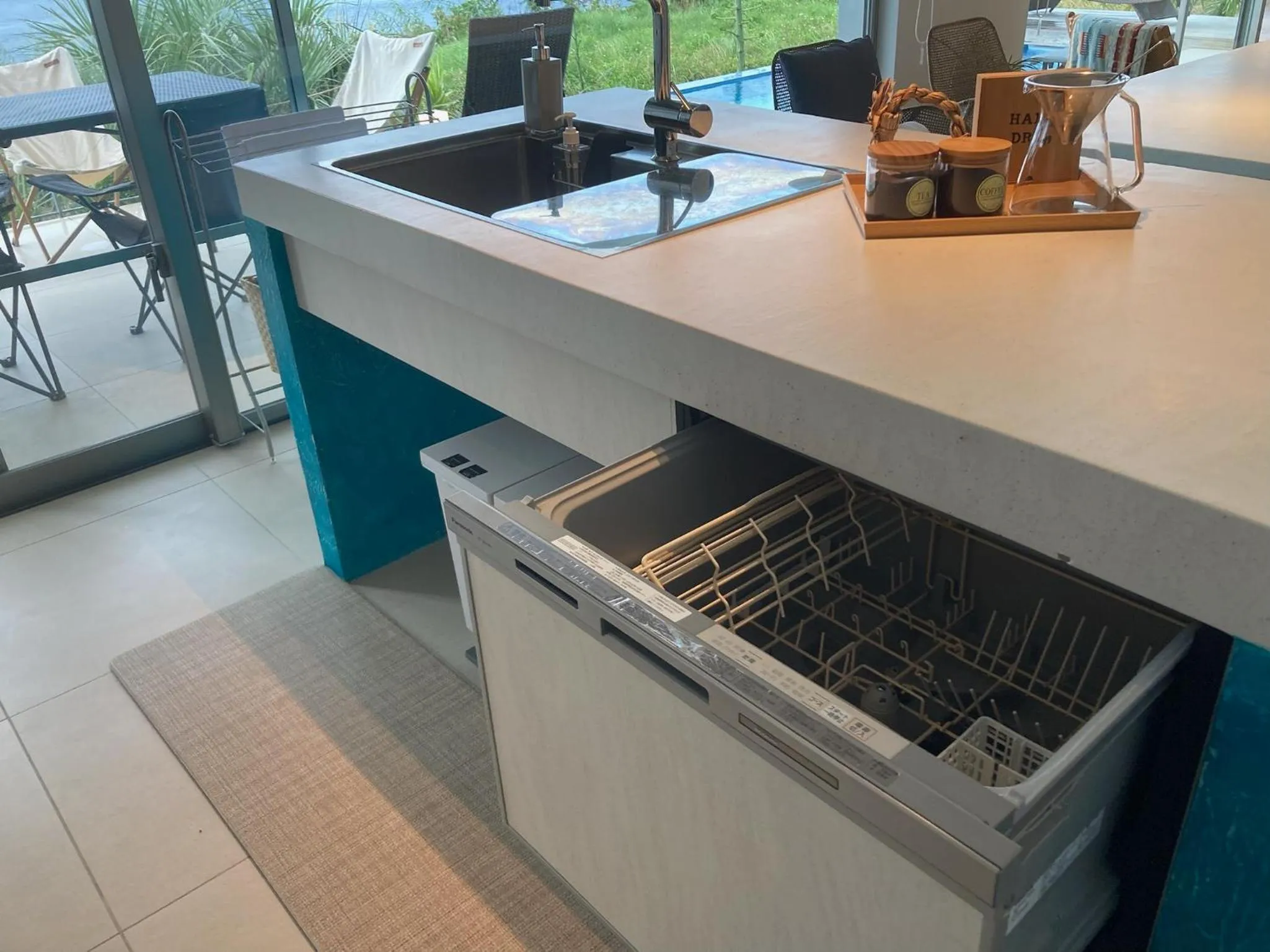 kitchen in KOURI VILLA Indigo