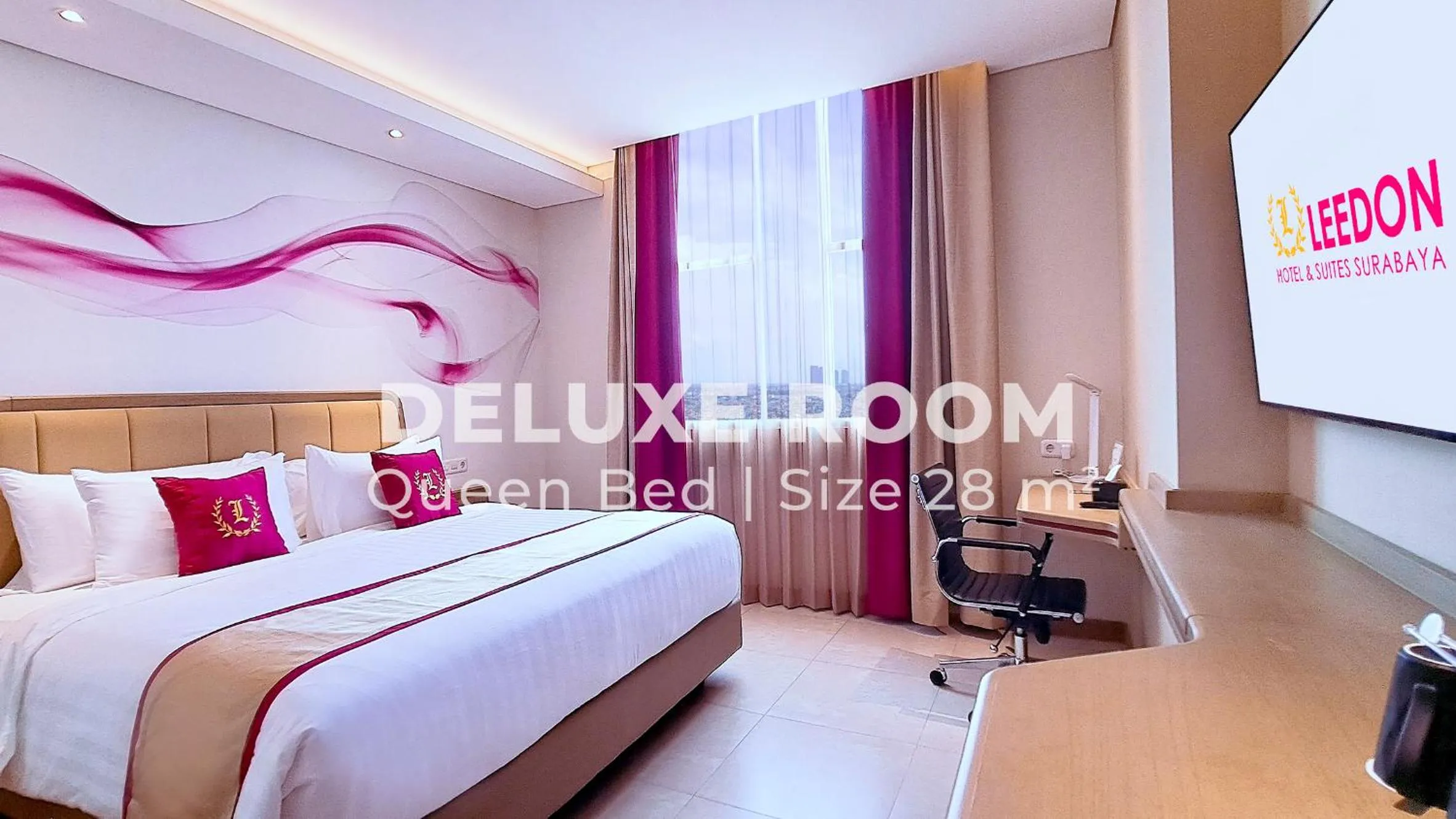 Bed in Leedon Hotel & Suites Surabaya