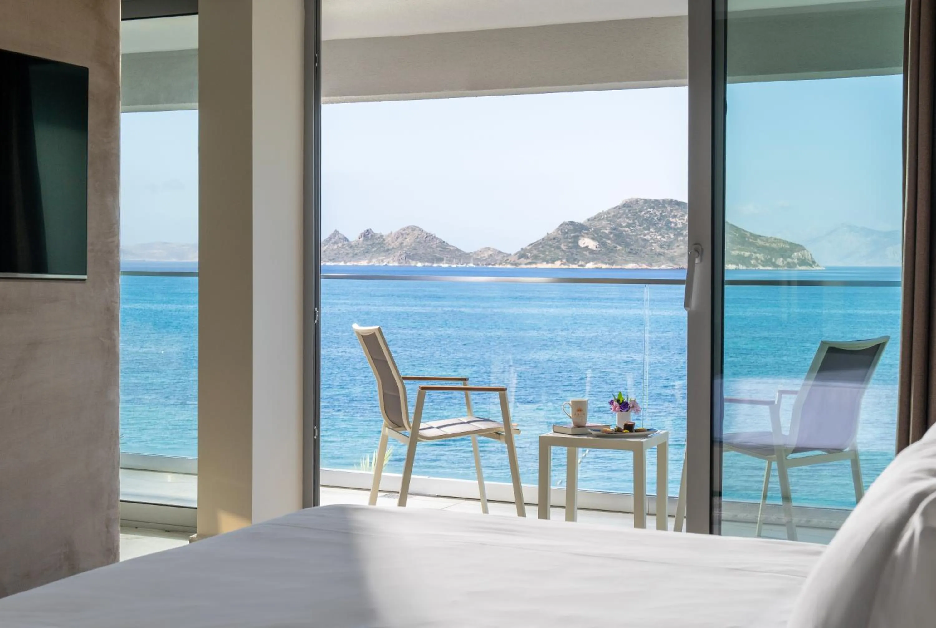 View (from property/room), Bed in Arin Resort Bodrum