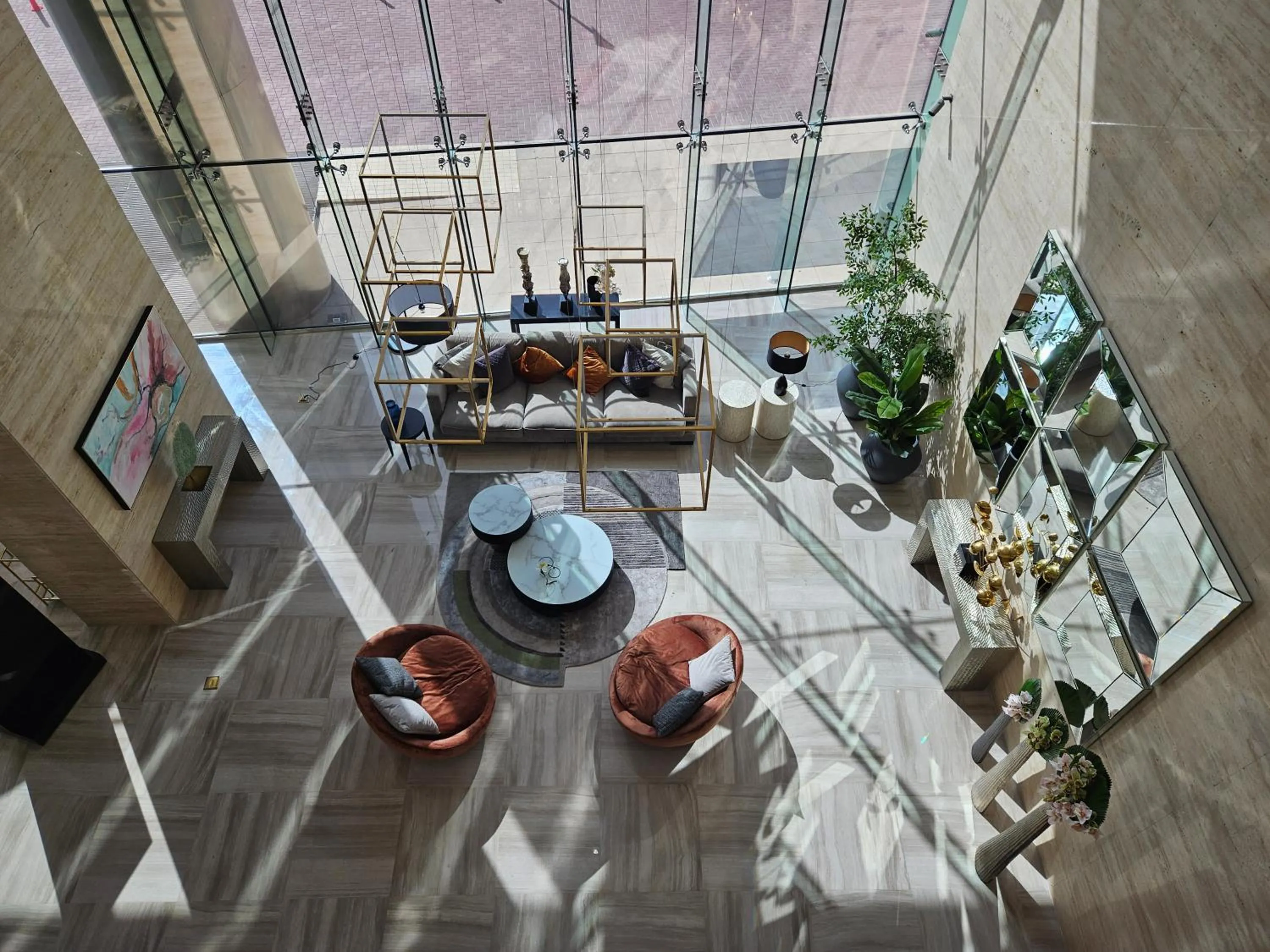 Seating area in Vacay lettings - Upgraded studio at Damac tower JVC
