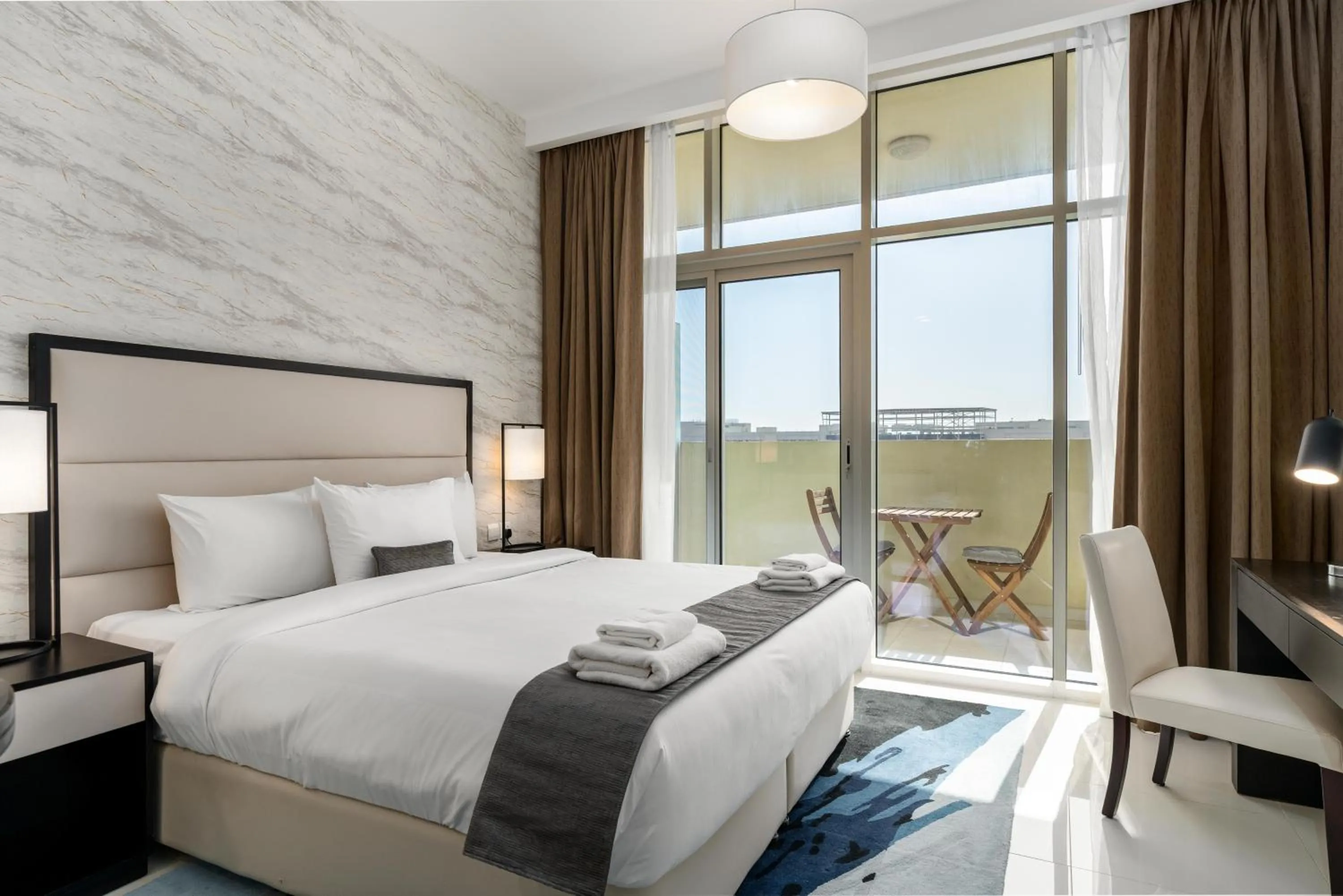 Bed in Vacay lettings - Upgraded studio at Damac tower JVC