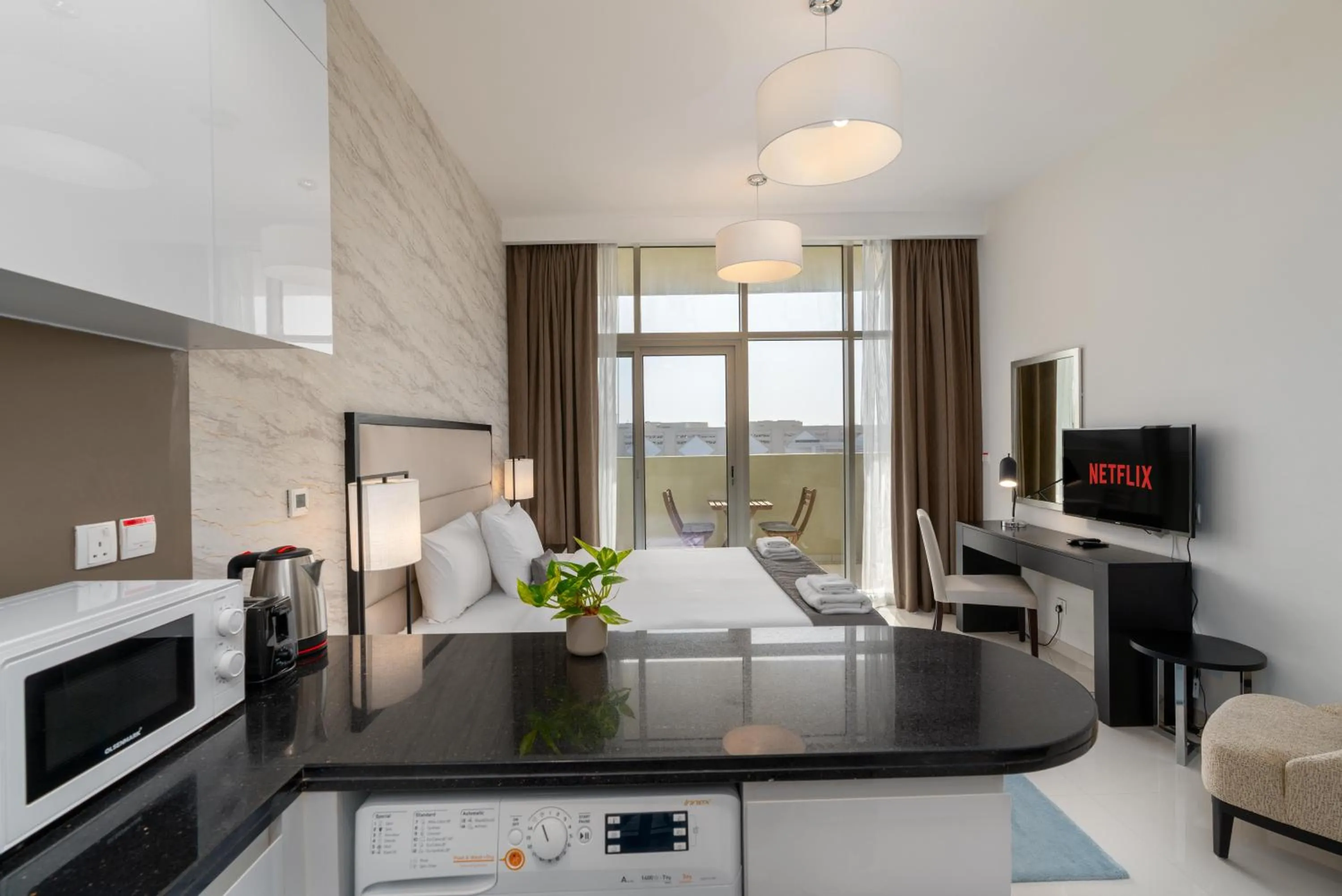 Bed in Vacay lettings - Upgraded studio at Damac tower JVC