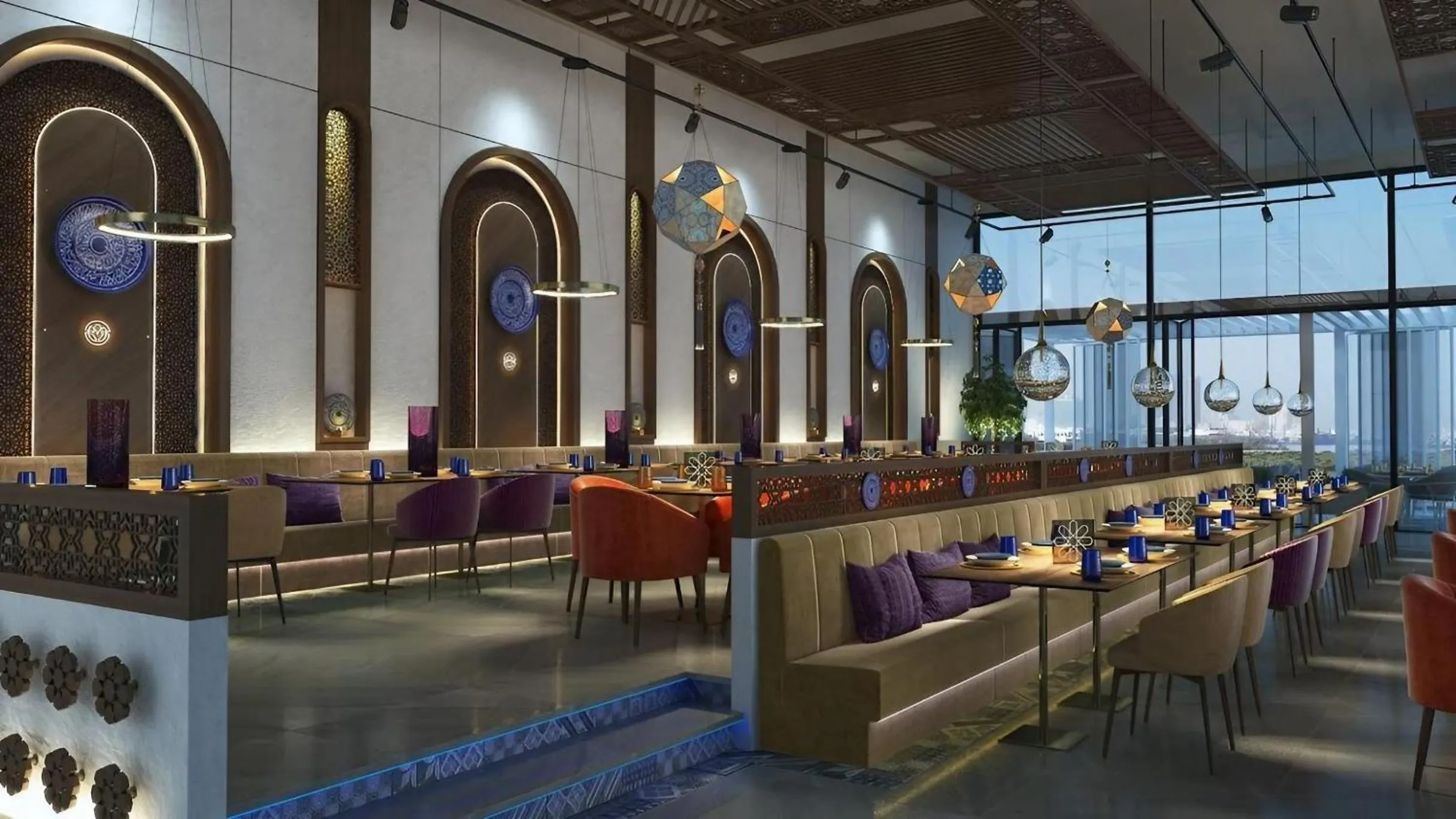 Restaurant/places to eat in Vacay lettings - Upgraded studio at Damac tower JVC