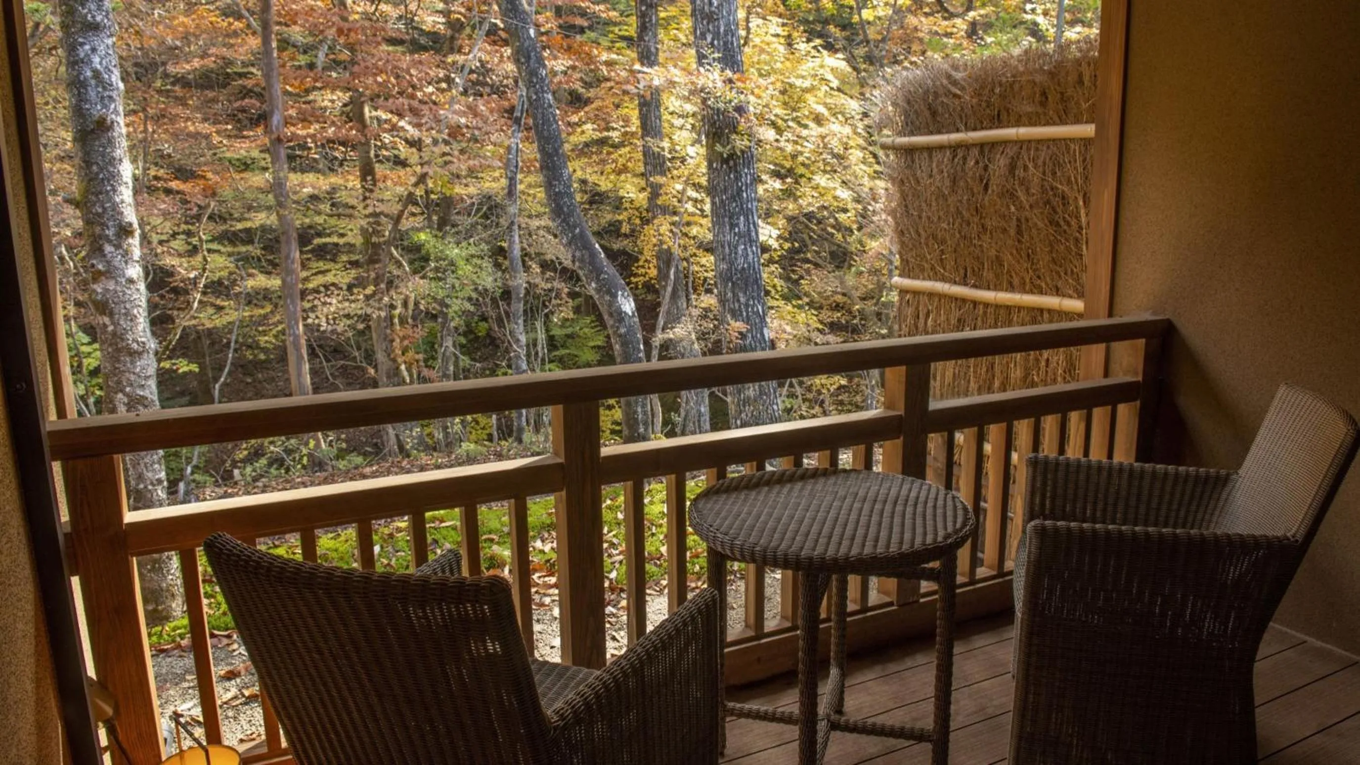 Balcony/Terrace in Shionoyu Onsen Rengetsu