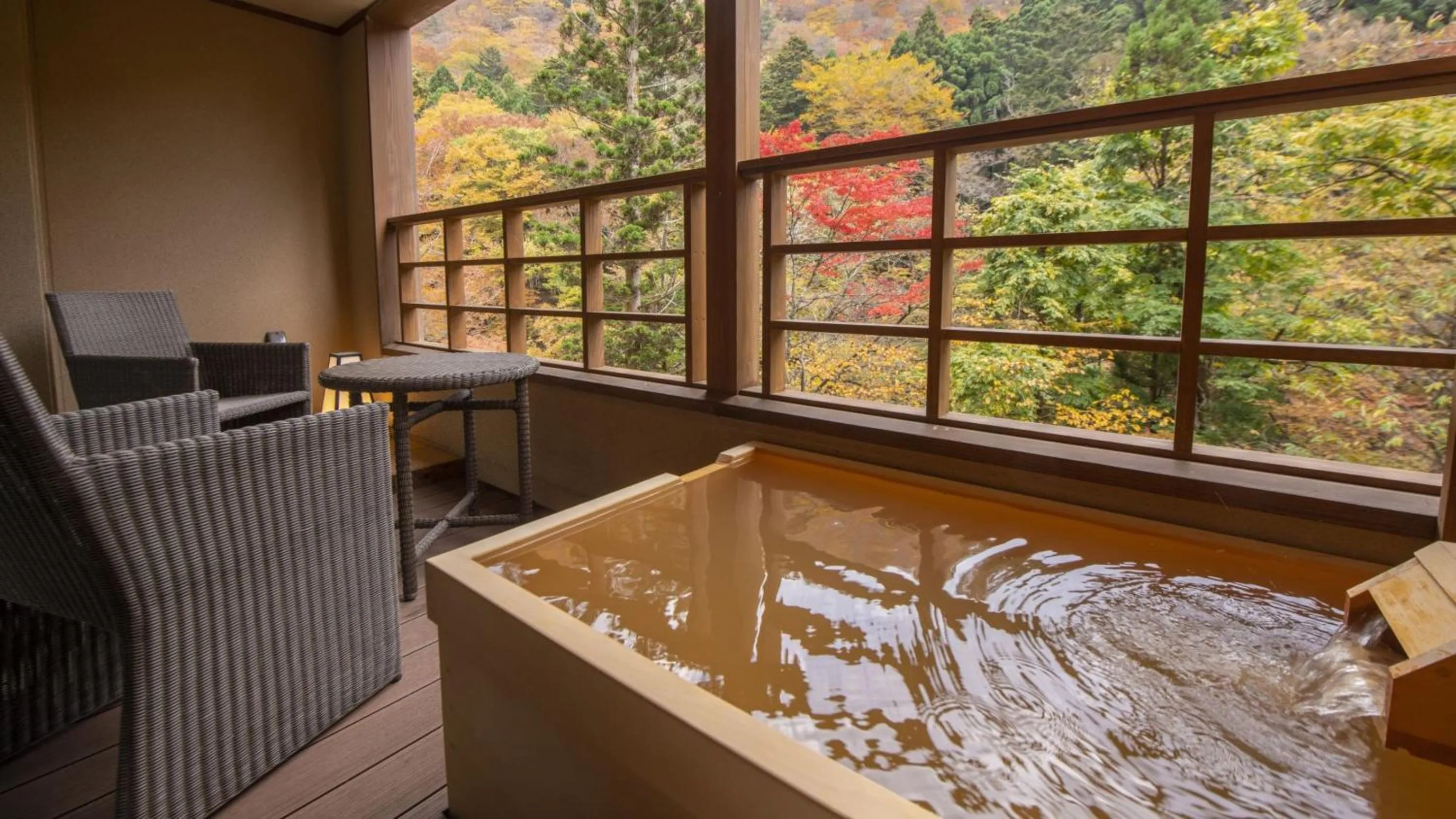 Hot Spring Bath in Shionoyu Onsen Rengetsu