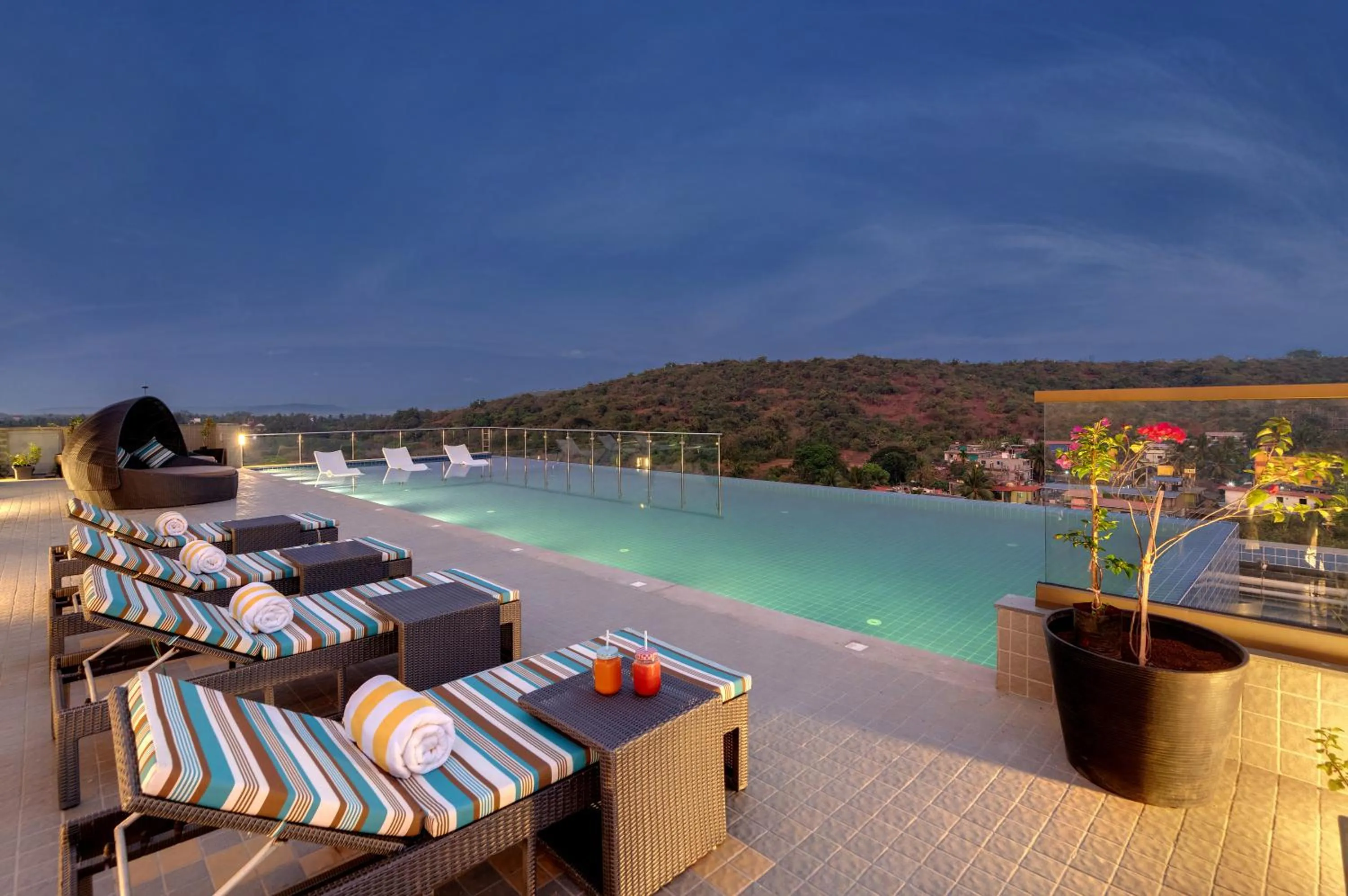 Pool view in The Fern Habitat, Candolim, Goa