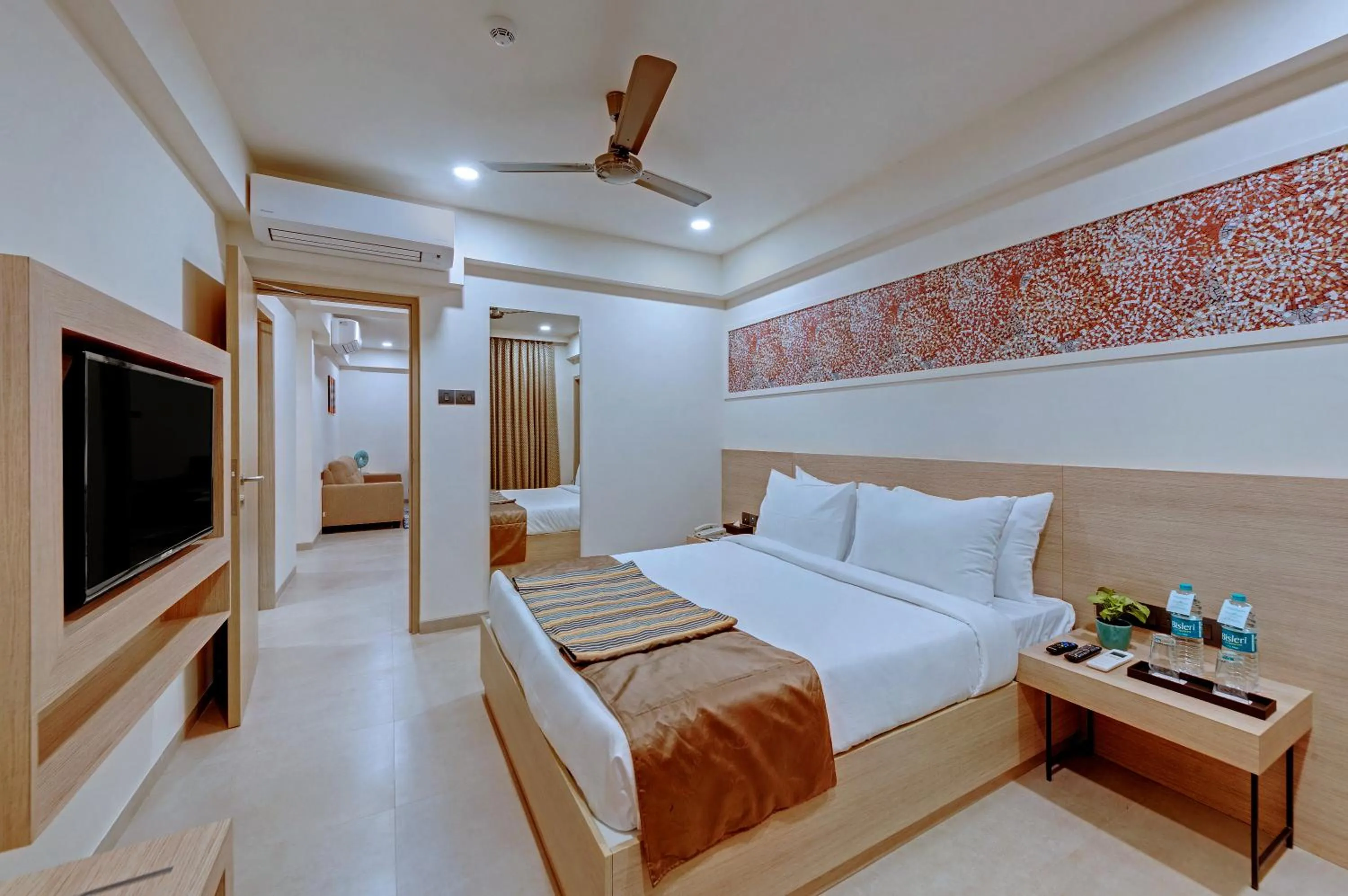 View (from property/room), Bed in The Fern Habitat, Candolim, Goa