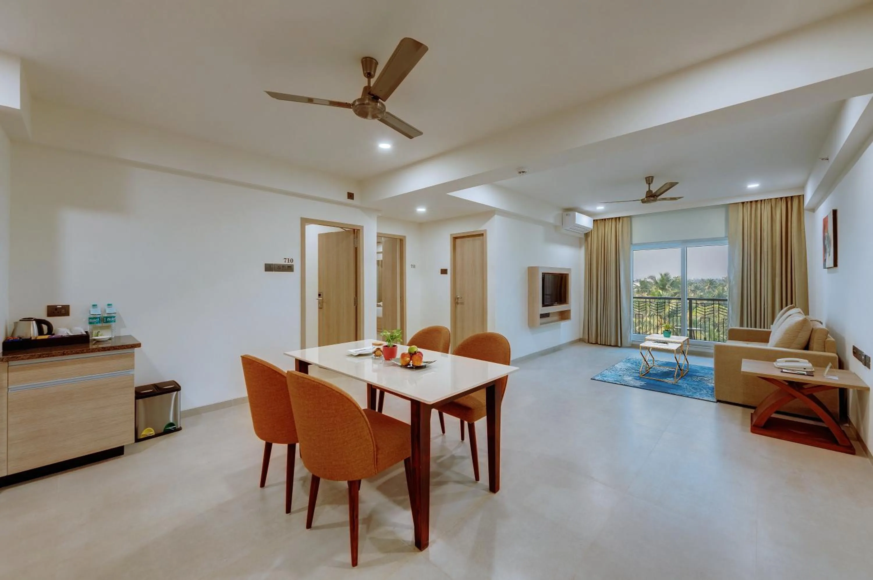 Living room in The Fern Habitat, Candolim, Goa