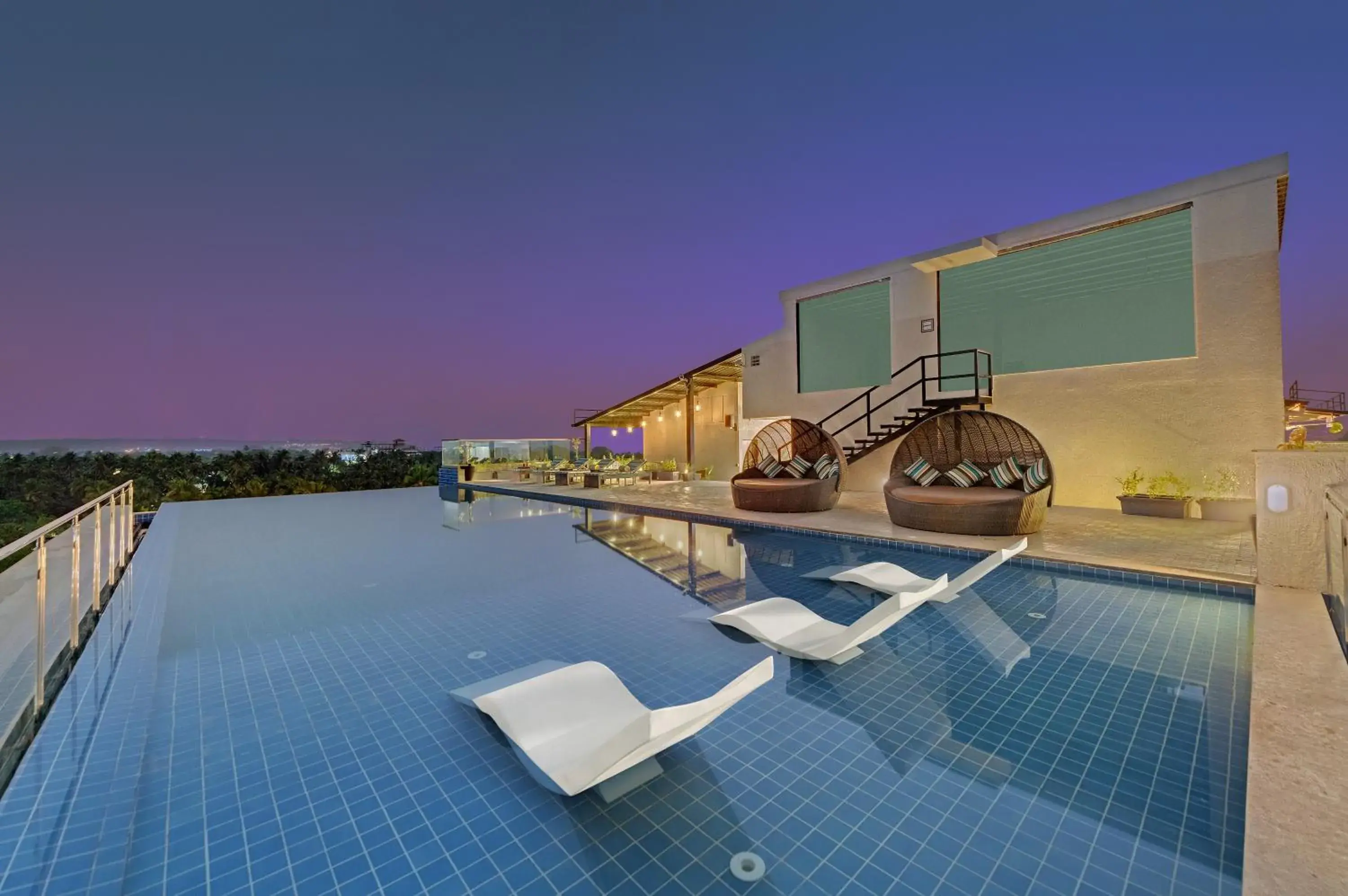 Swimming pool in The Fern Habitat, Candolim, Goa Swimming pool in The Fern Habitat, Candolim, Goa