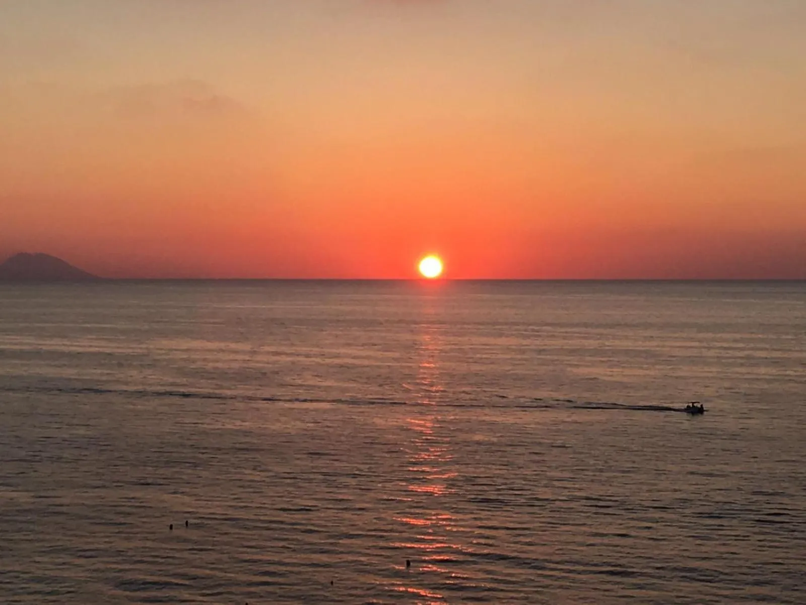 Sunset in Mediterranean Boutique Hotel