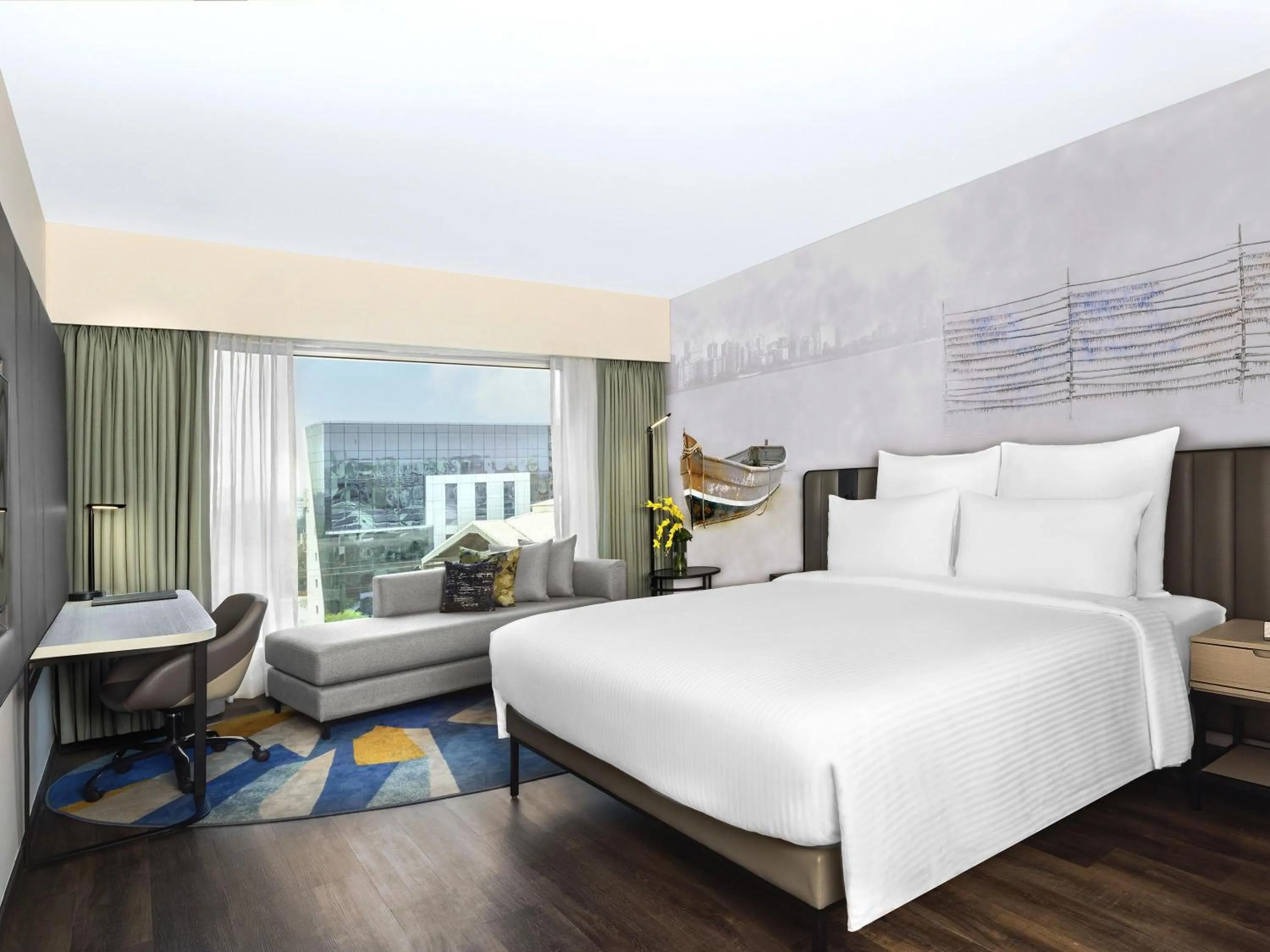 Bedroom, Bed in Novotel Mumbai International Airport