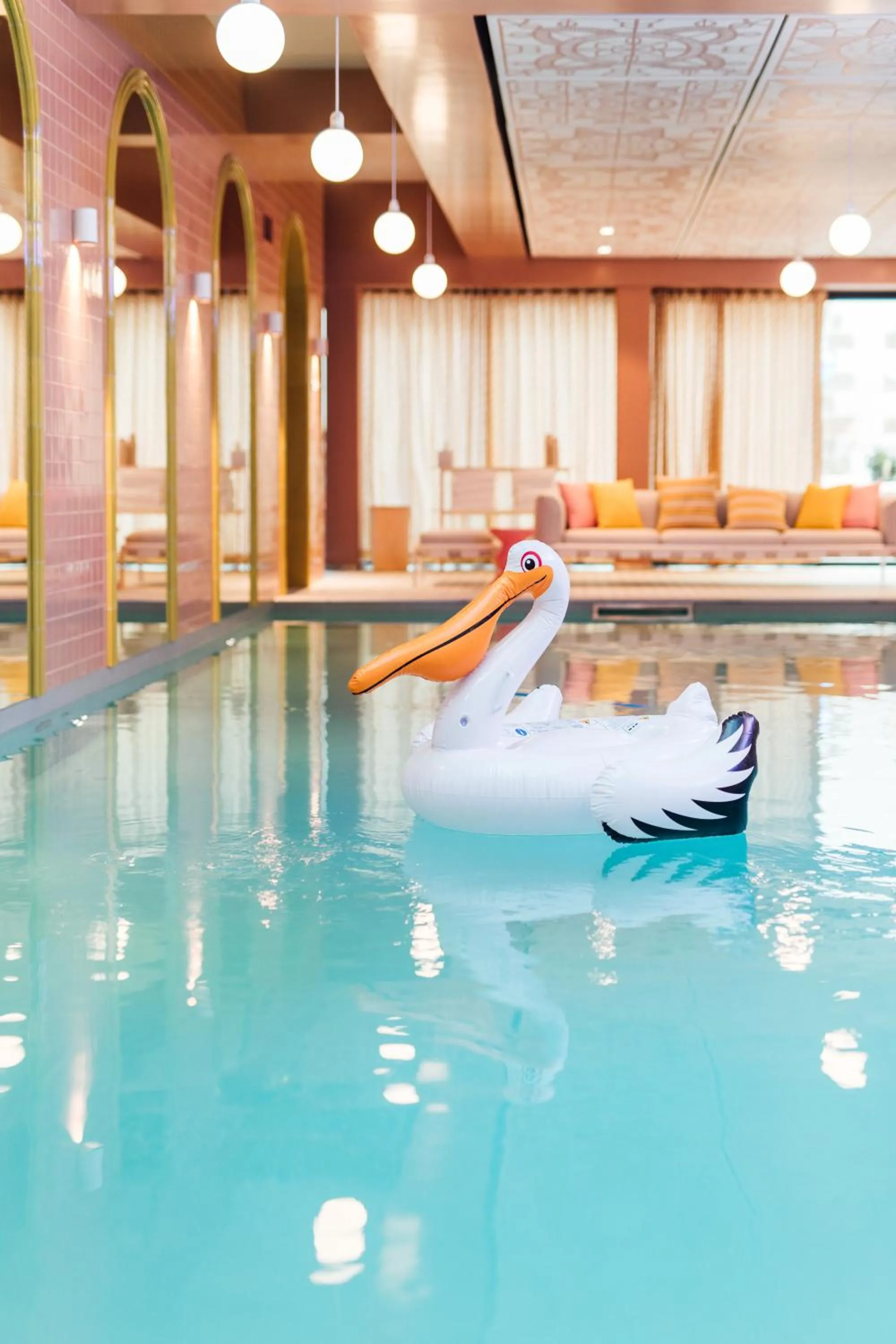 Swimming pool in Mama Shelter Rennes