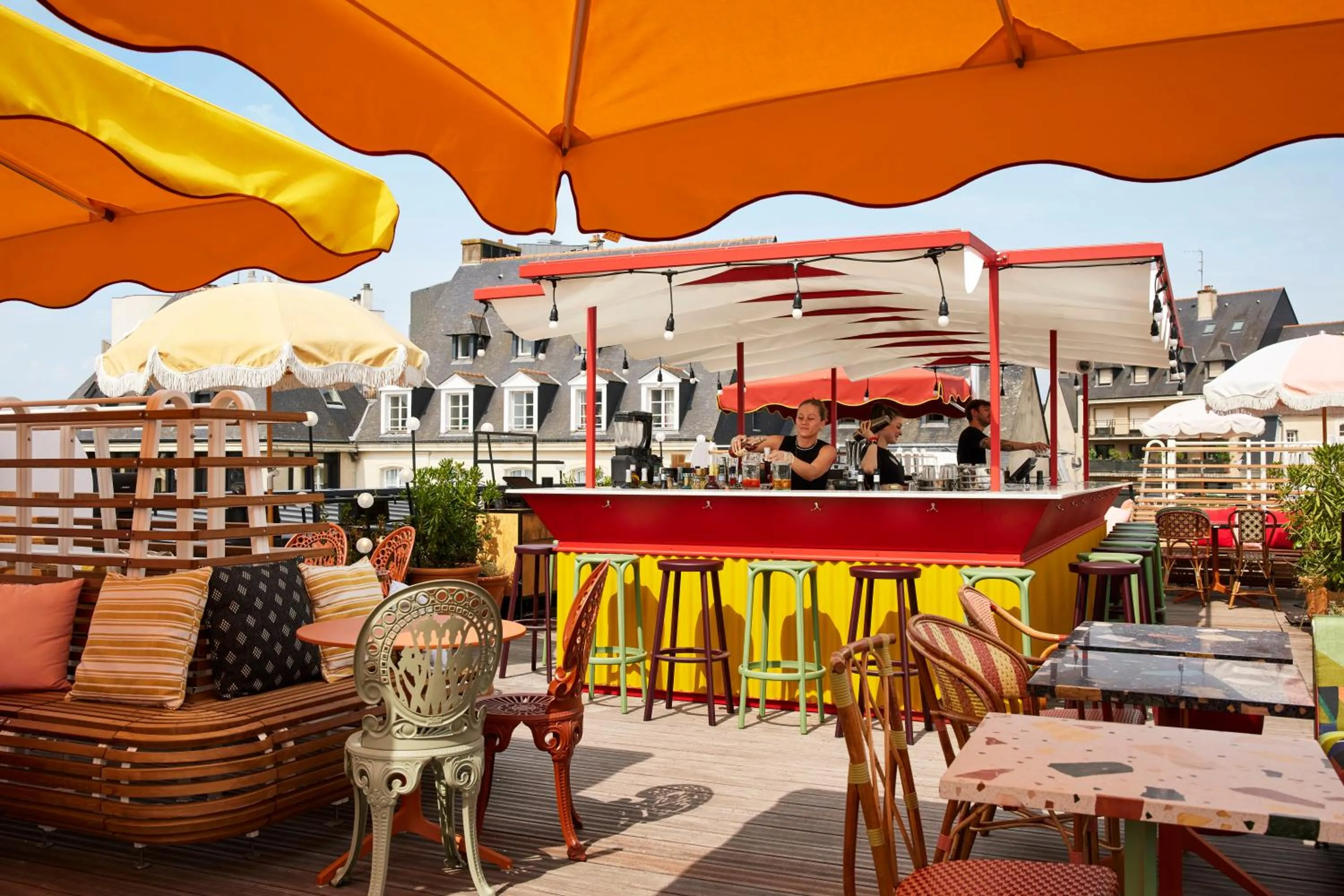 Patio in Mama Shelter Rennes