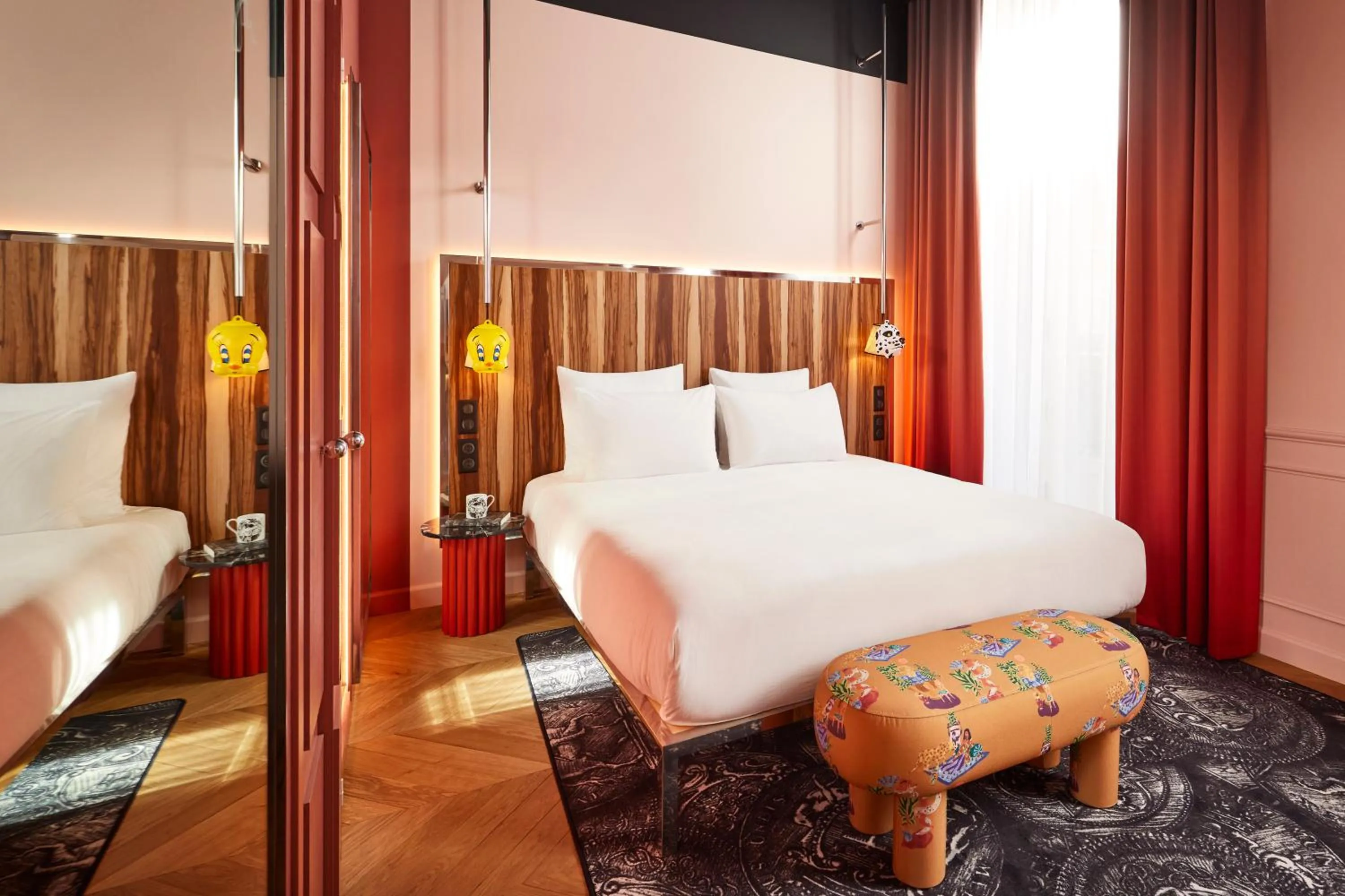 Bed in Mama Shelter Rennes