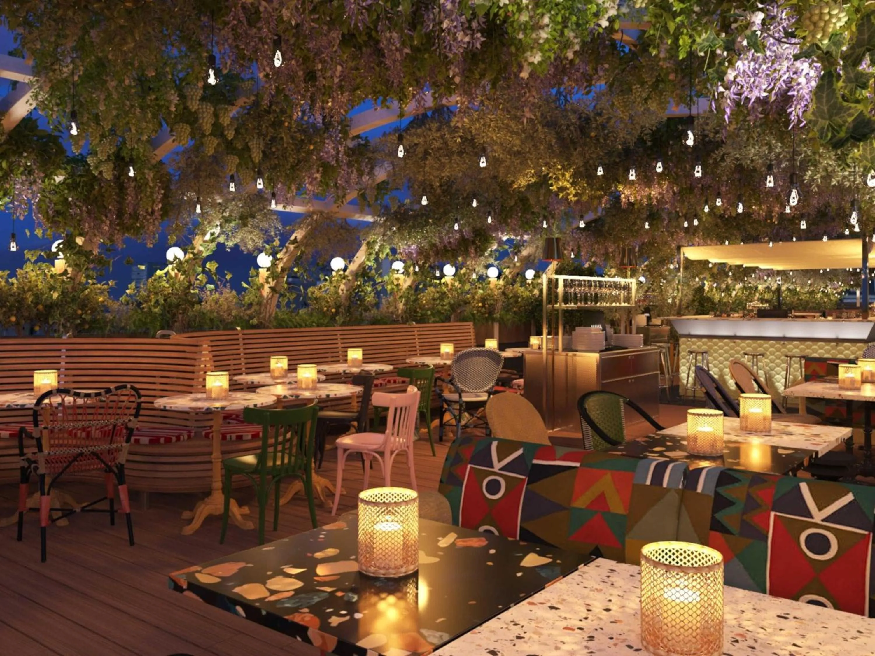 Lounge or bar in Mama Shelter Rennes