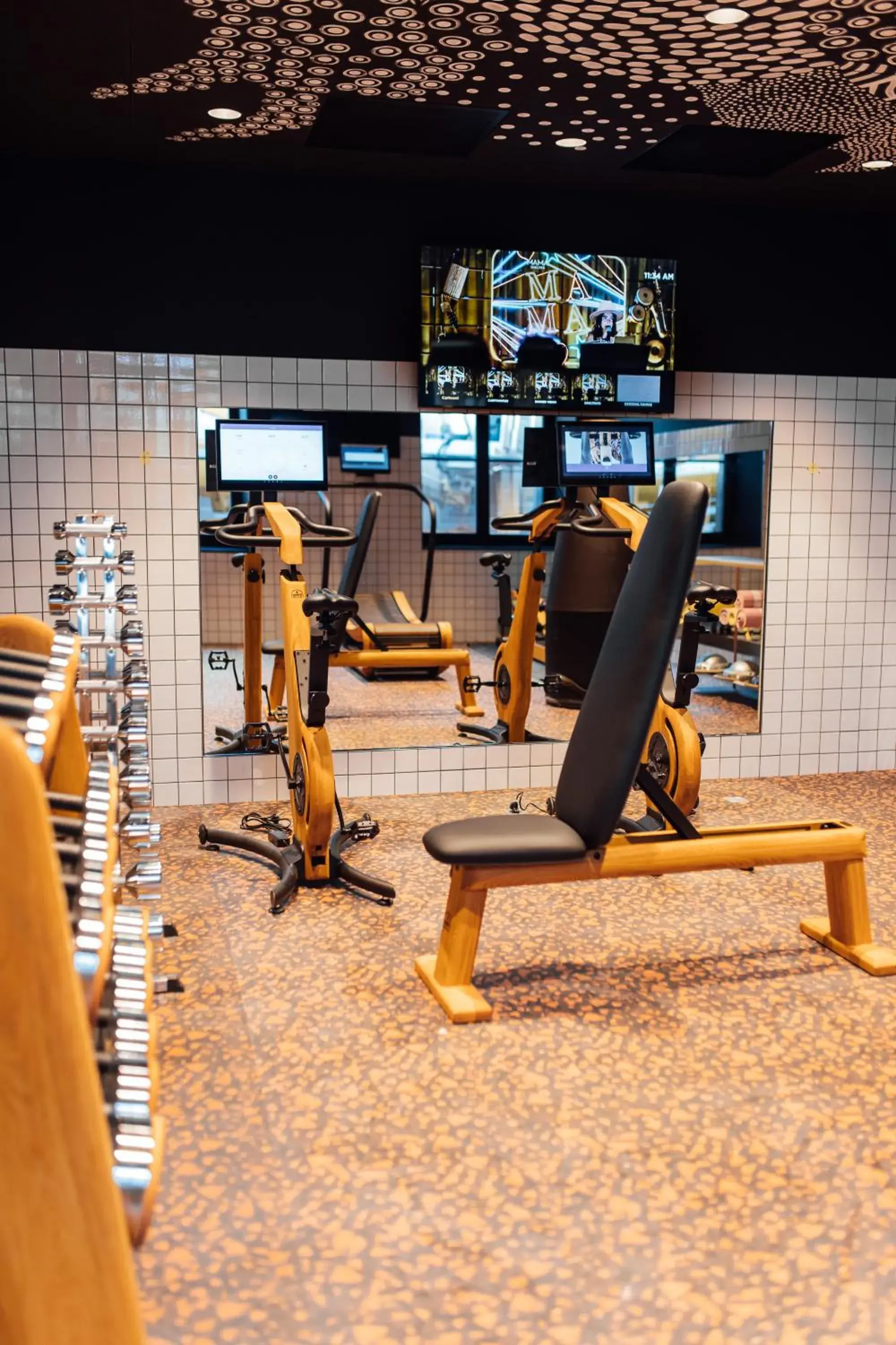 Fitness centre/facilities in Mama Shelter Rennes Fitness centre/facilities in Mama Shelter Rennes