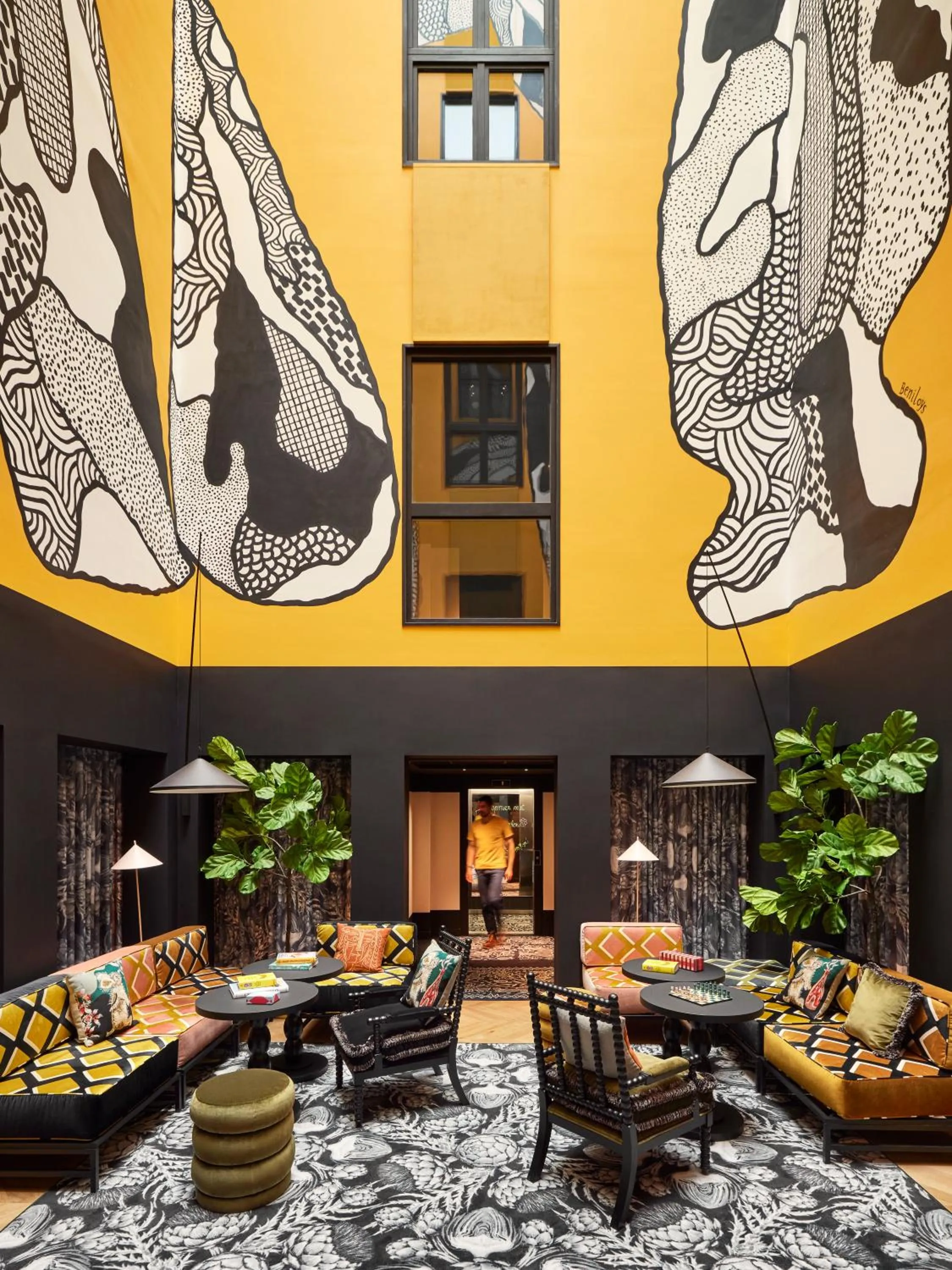 Decorative detail in Mama Shelter Rennes