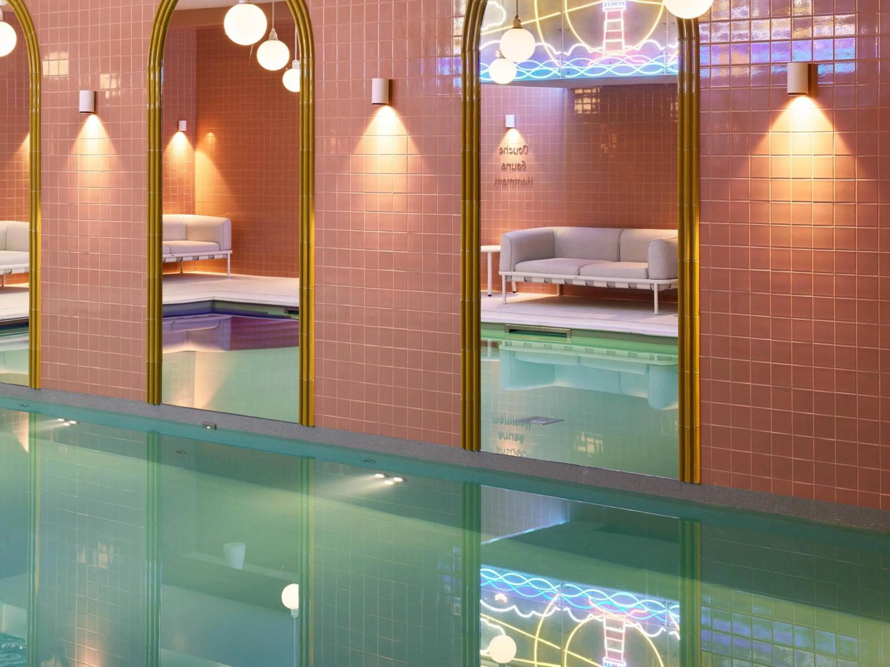 Pool view in Mama Shelter Rennes