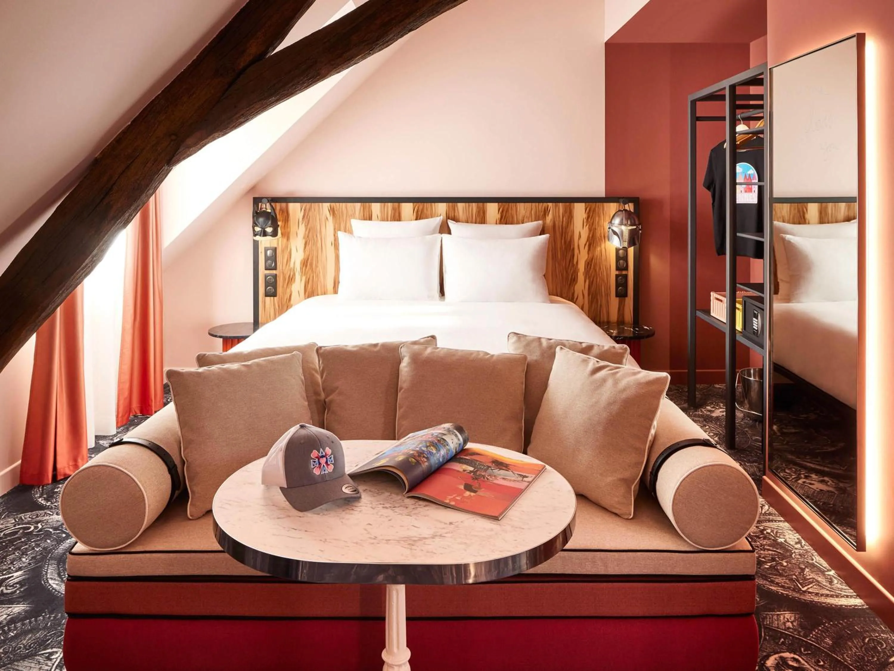 Bedroom, Bed in Mama Shelter Rennes