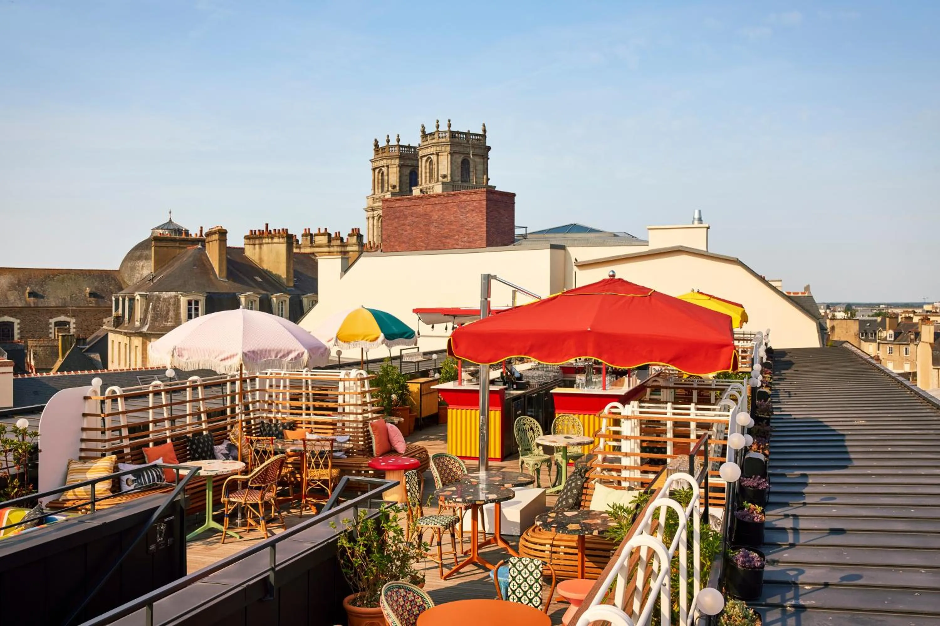 Patio in Mama Shelter Rennes