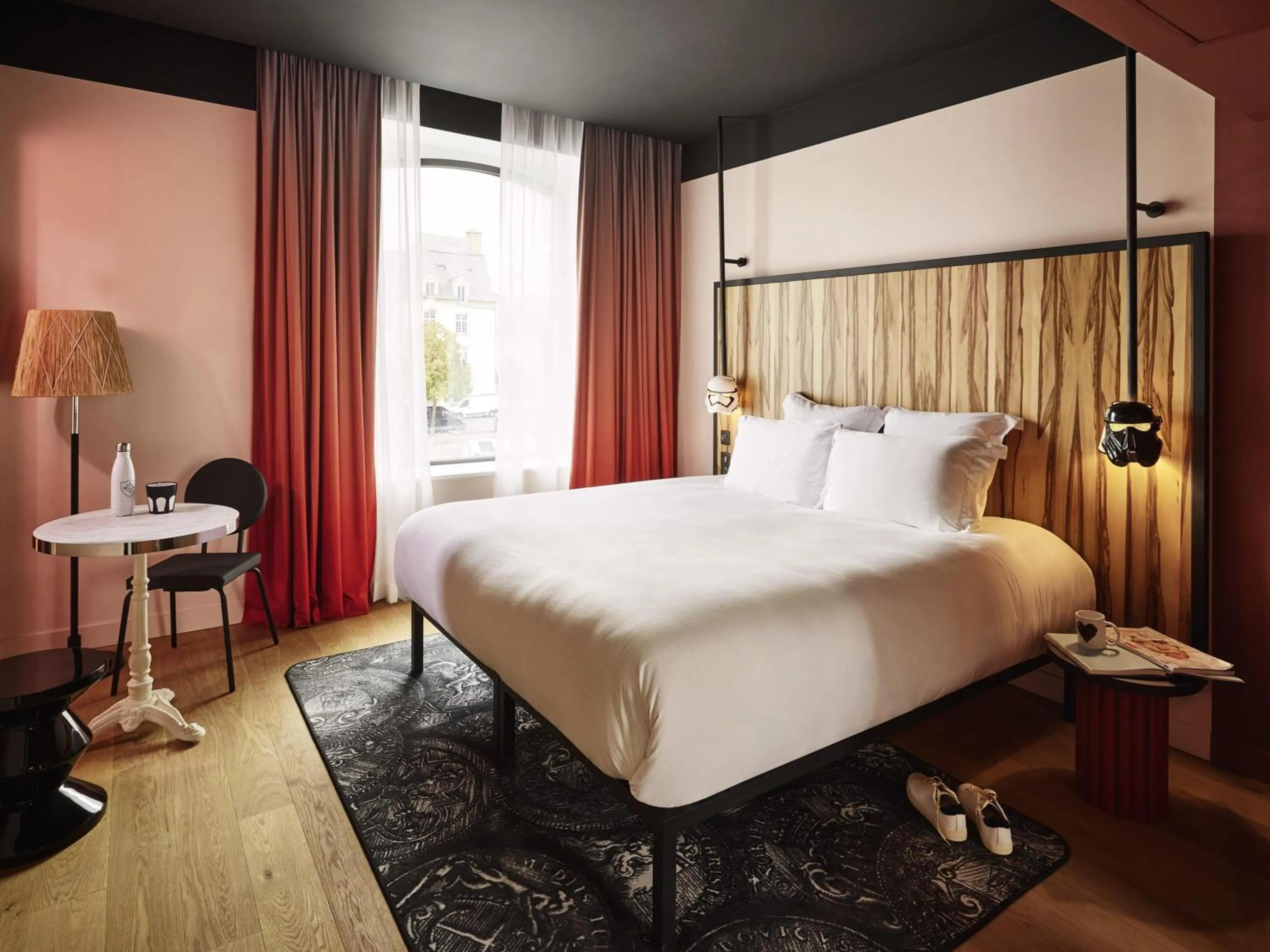 Bedroom, Bed in Mama Shelter Rennes