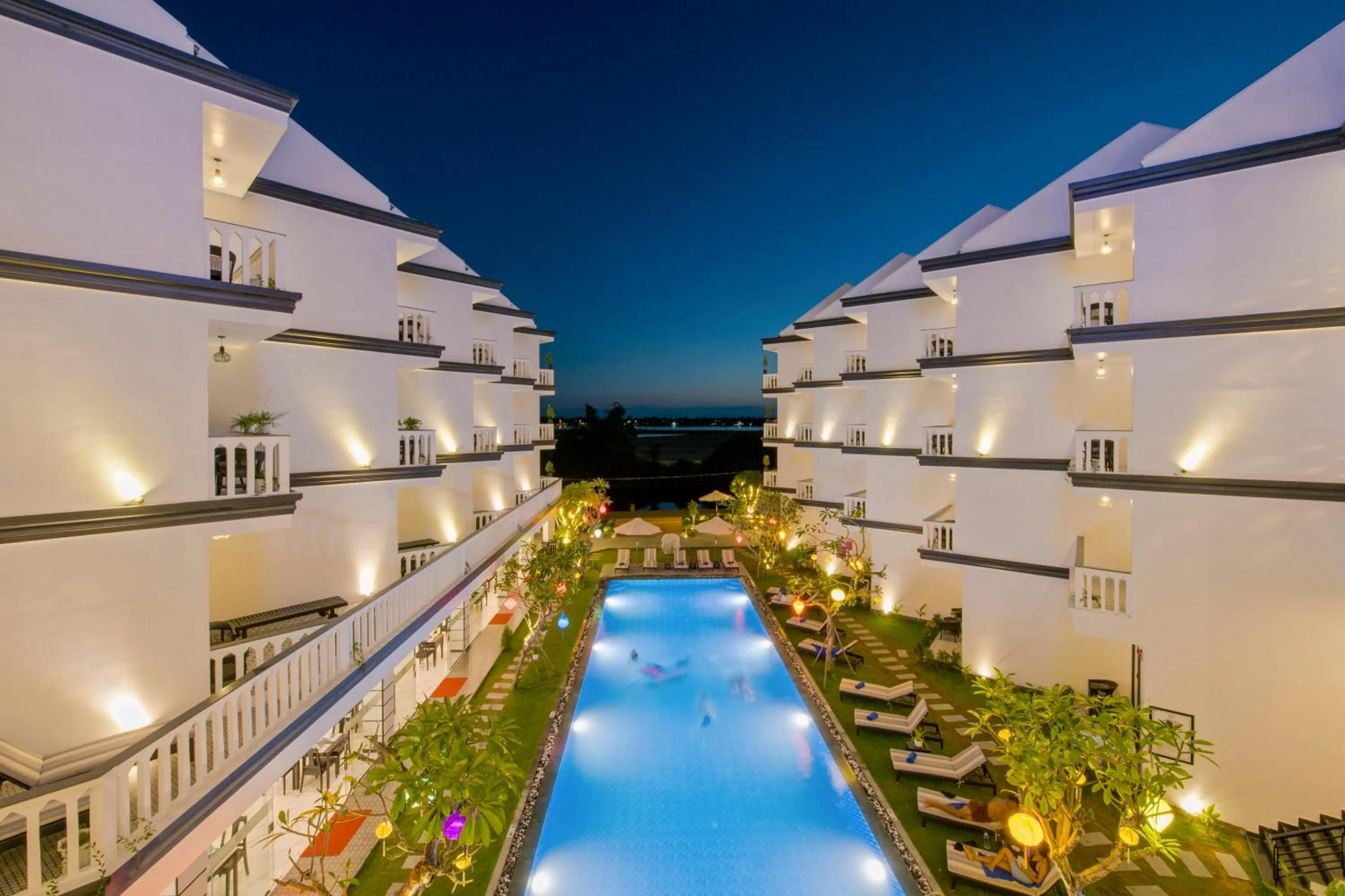 Pool view in Gem Riverside Hotel Hoi An