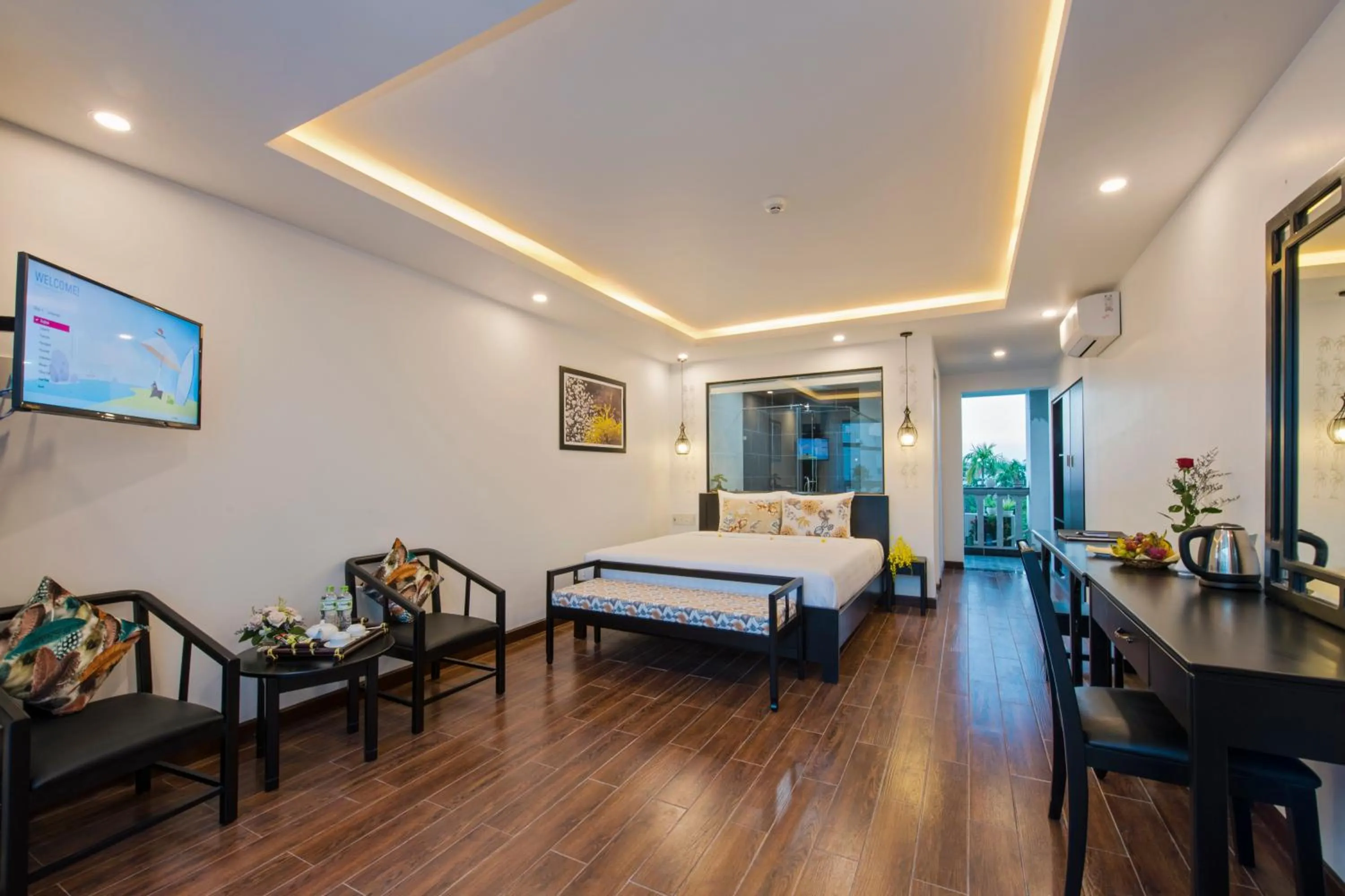 Coffee/tea facilities, Bed in Gem Riverside Hotel Hoi An