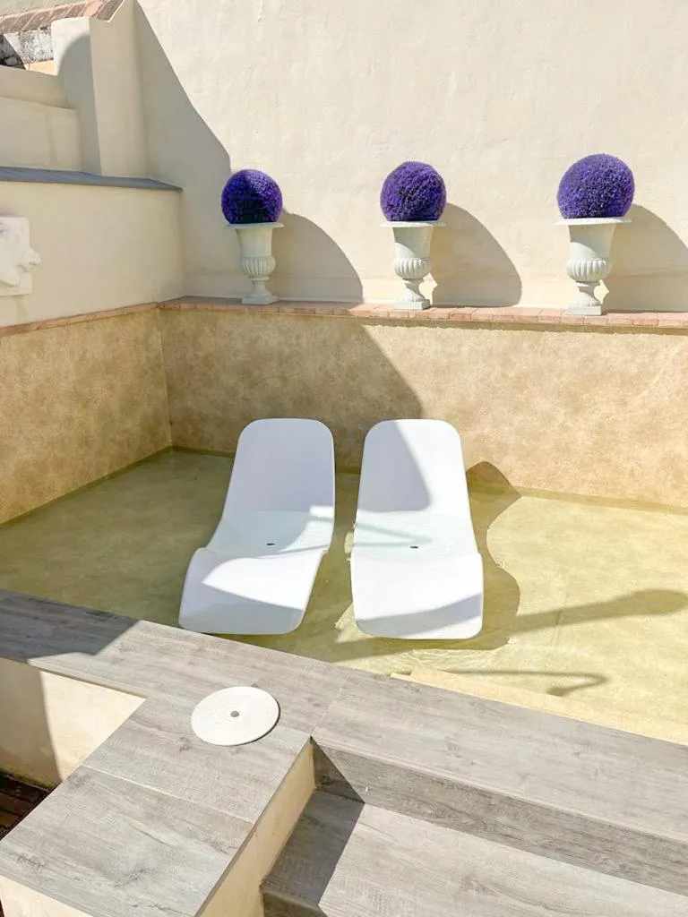 Swimming pool in Hostal Hom Museo