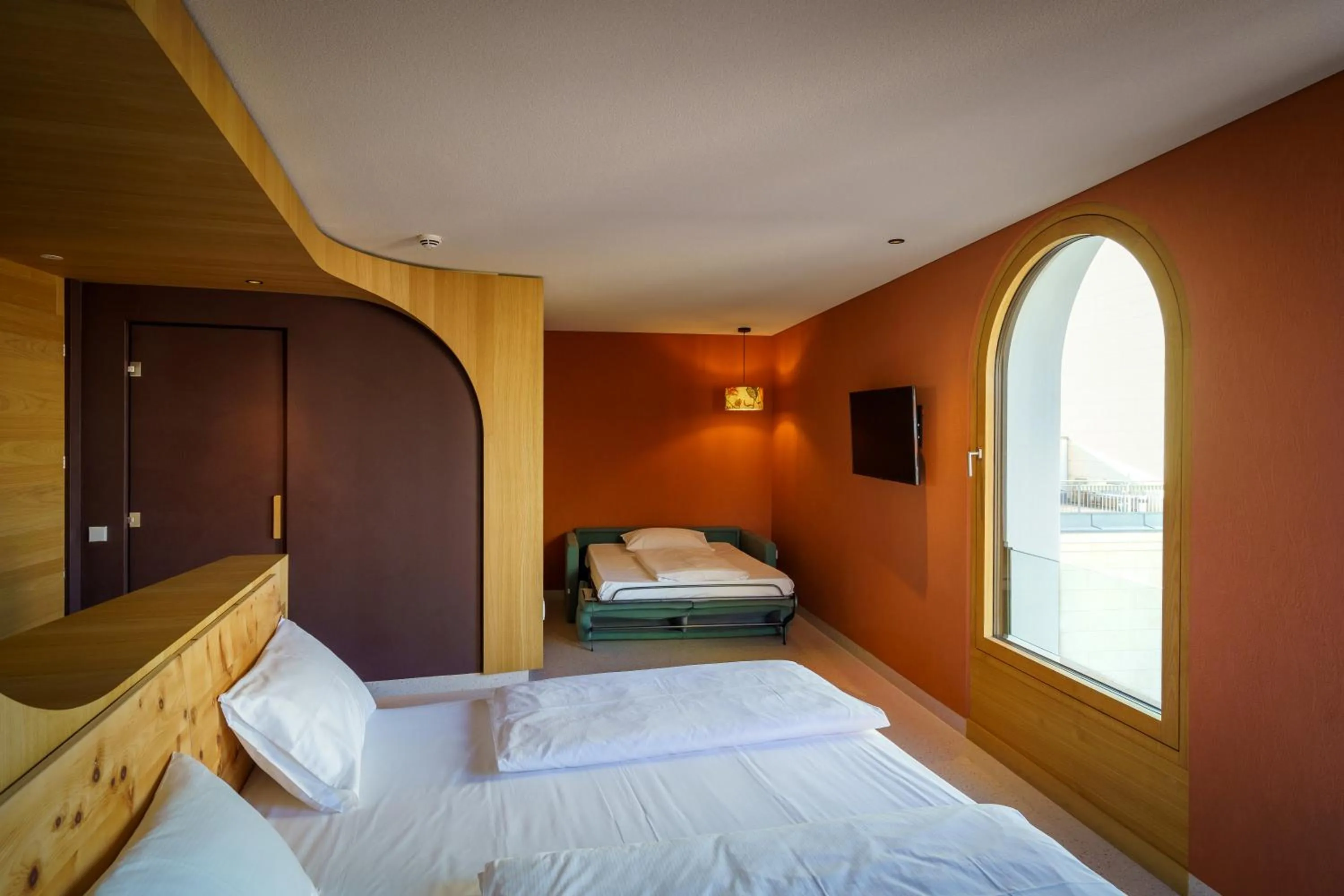 Bedroom, Bed in Hotel La Briosa