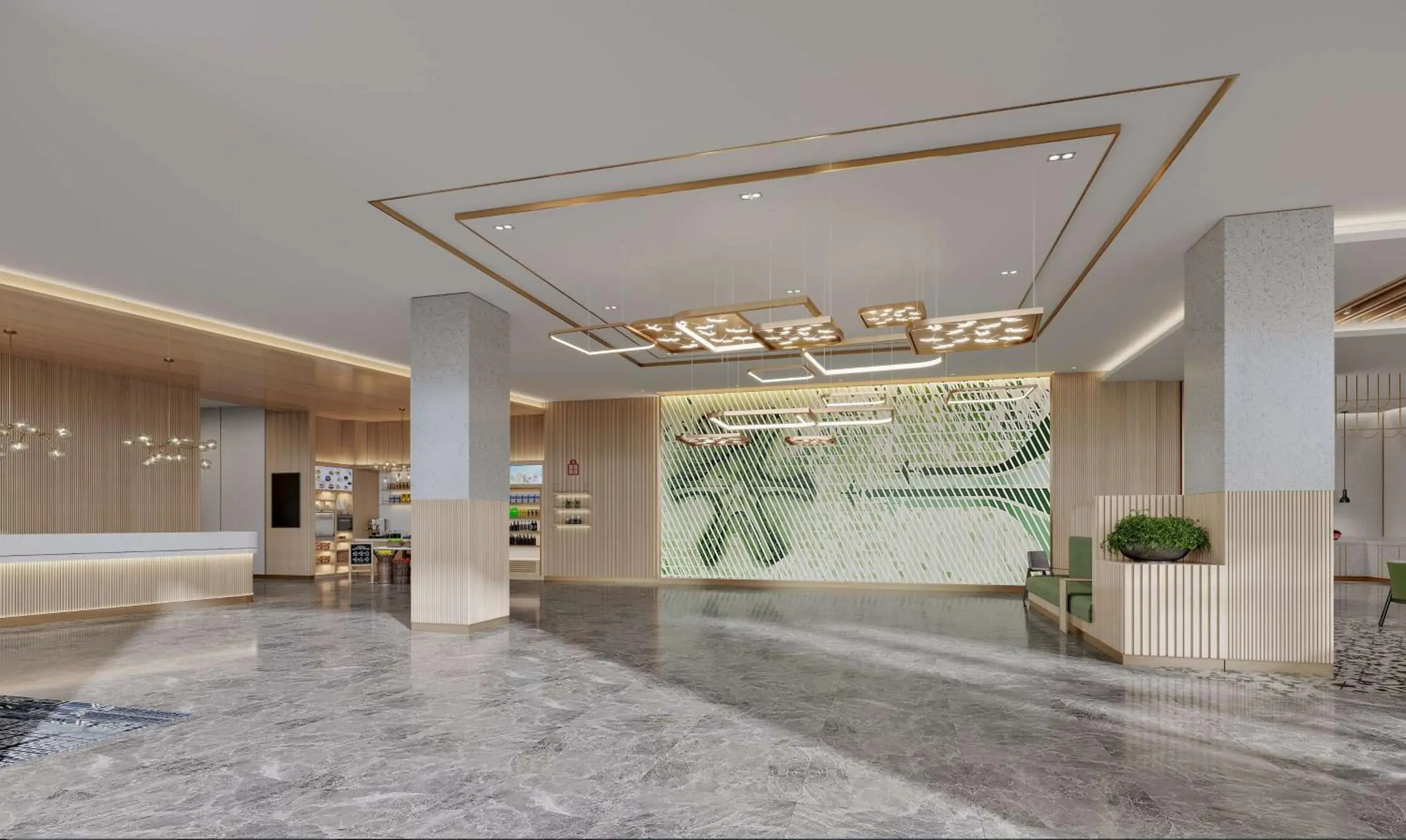 Lobby or reception in Hilton Garden Inn Beijing Daxing International Airport Lobby or reception in Hilton Garden Inn Beijing Daxing International Airport