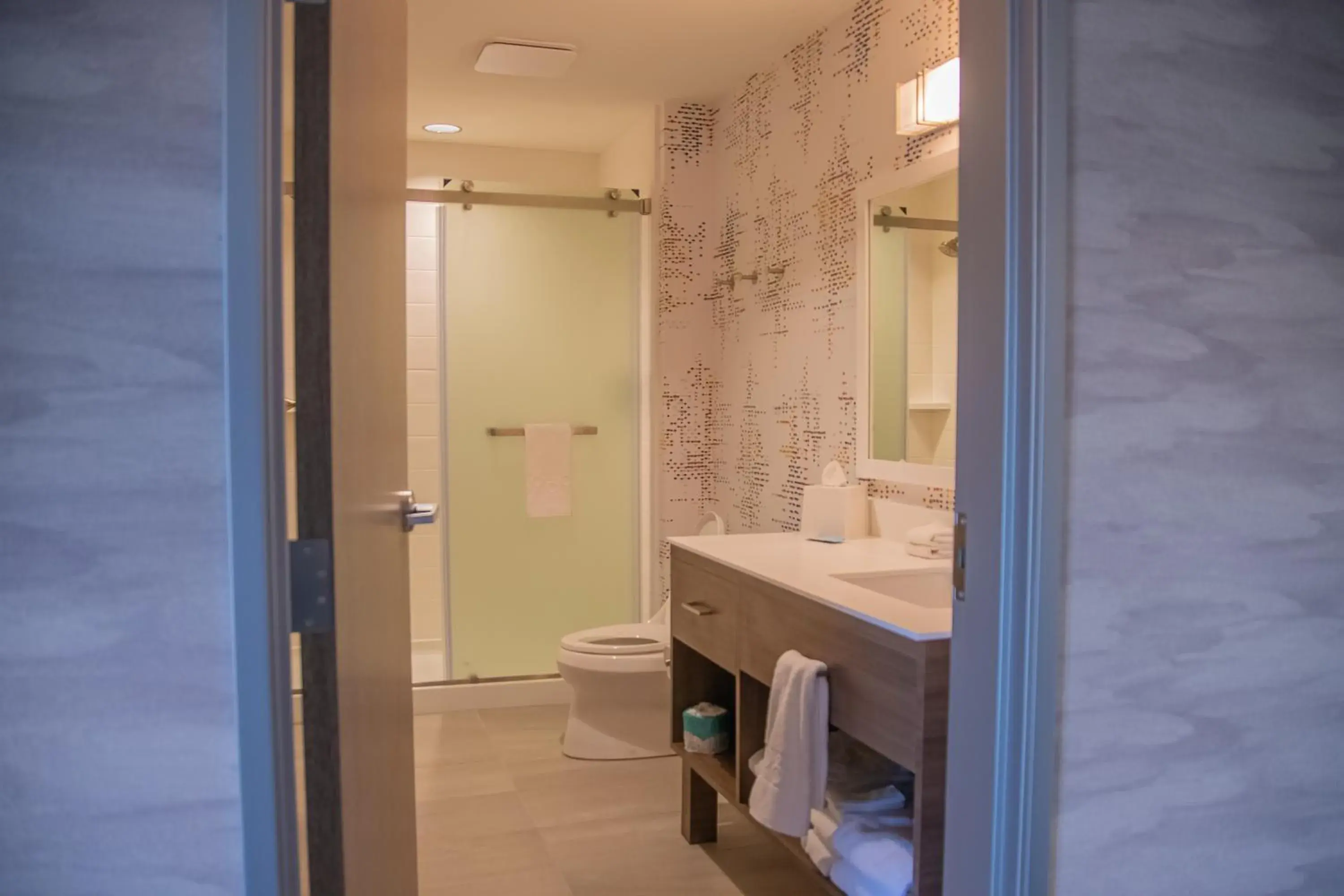 Bathroom in Home2 Suites By Hilton Logansport Bathroom in Home2 Suites By Hilton Logansport