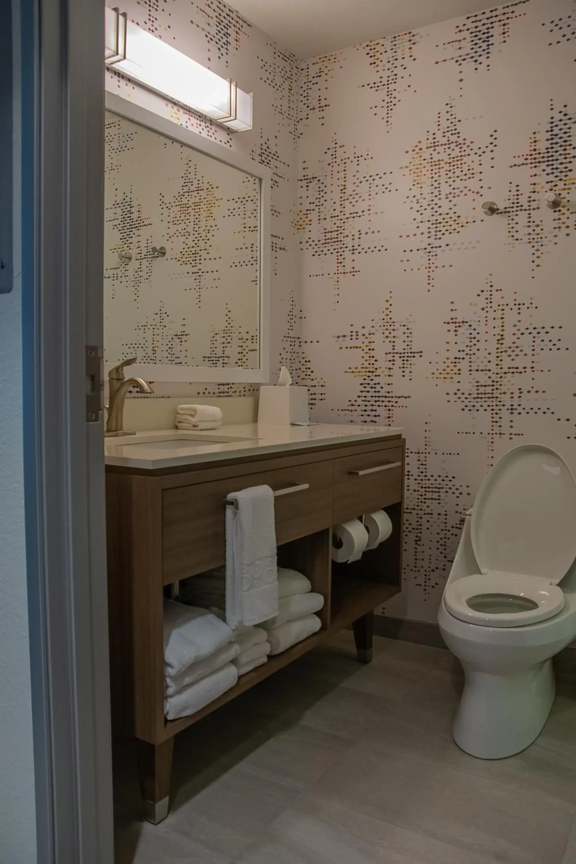 Bathroom in Home2 Suites By Hilton Logansport Bathroom in Home2 Suites By Hilton Logansport