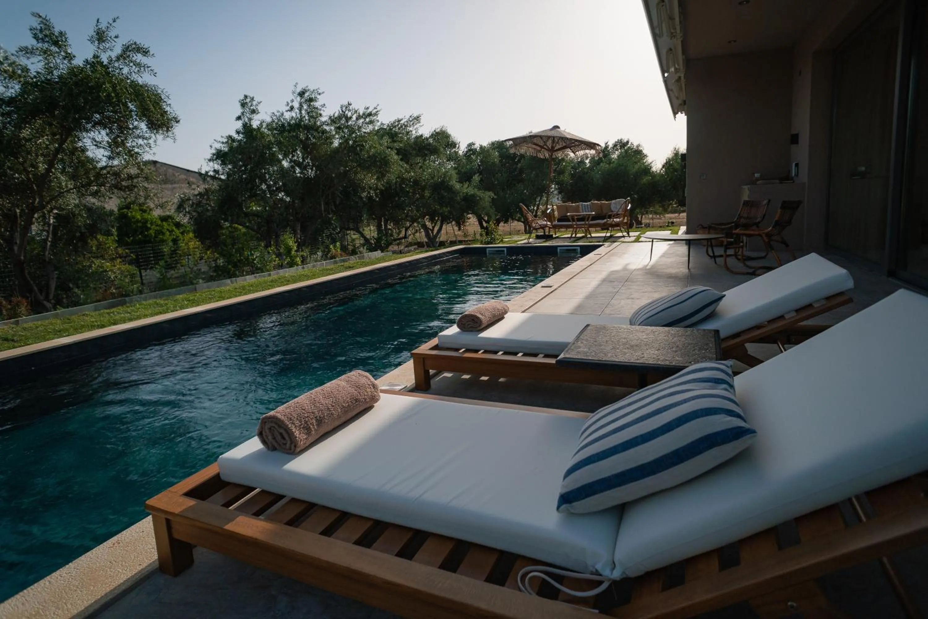 sunbed in Elaia Grove