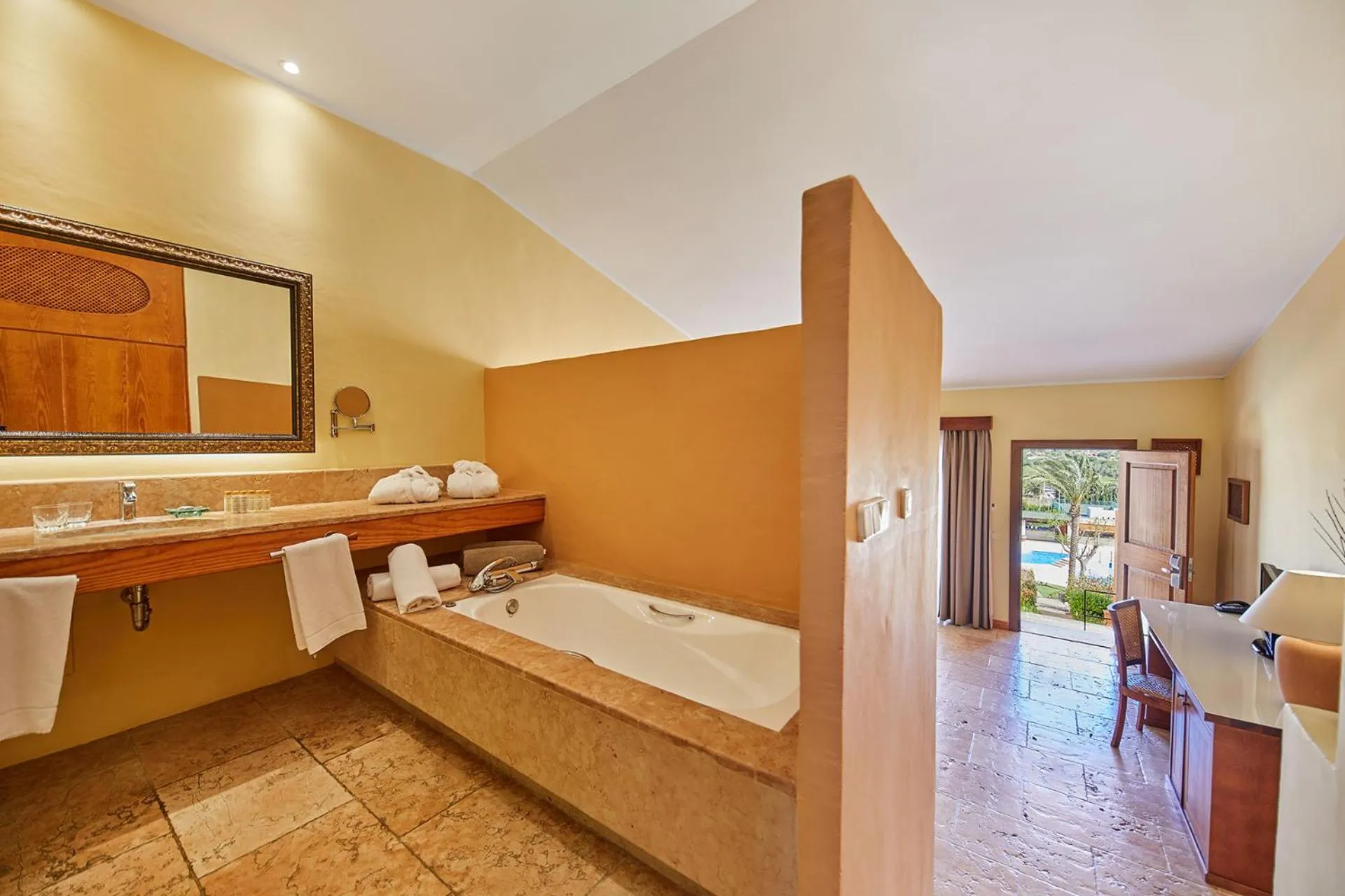 Bathroom, Bed in Pula Suites Boutique Resort