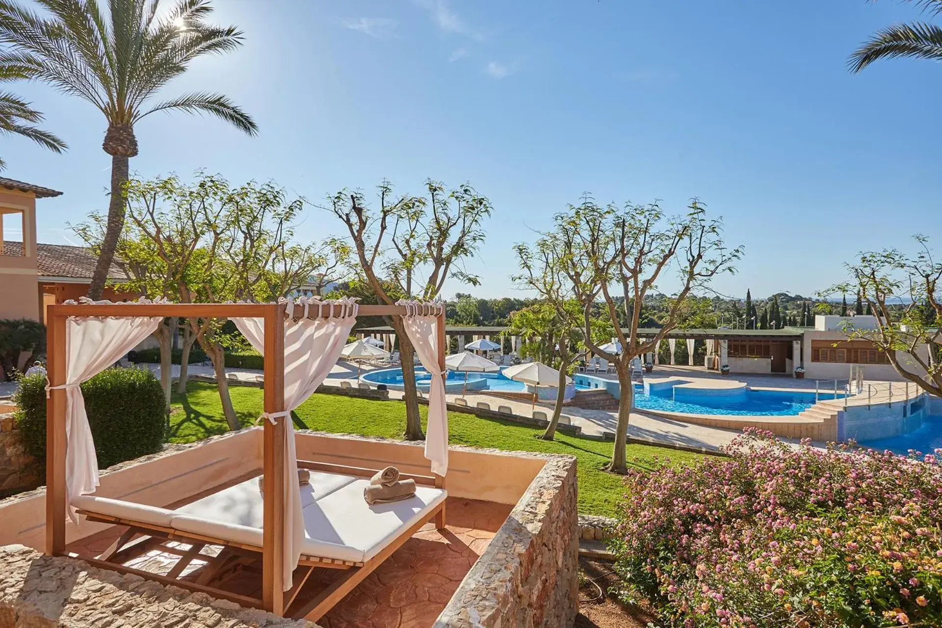 Pool view in Pula Suites Boutique Resort Pool view in Pula Suites Boutique Resort