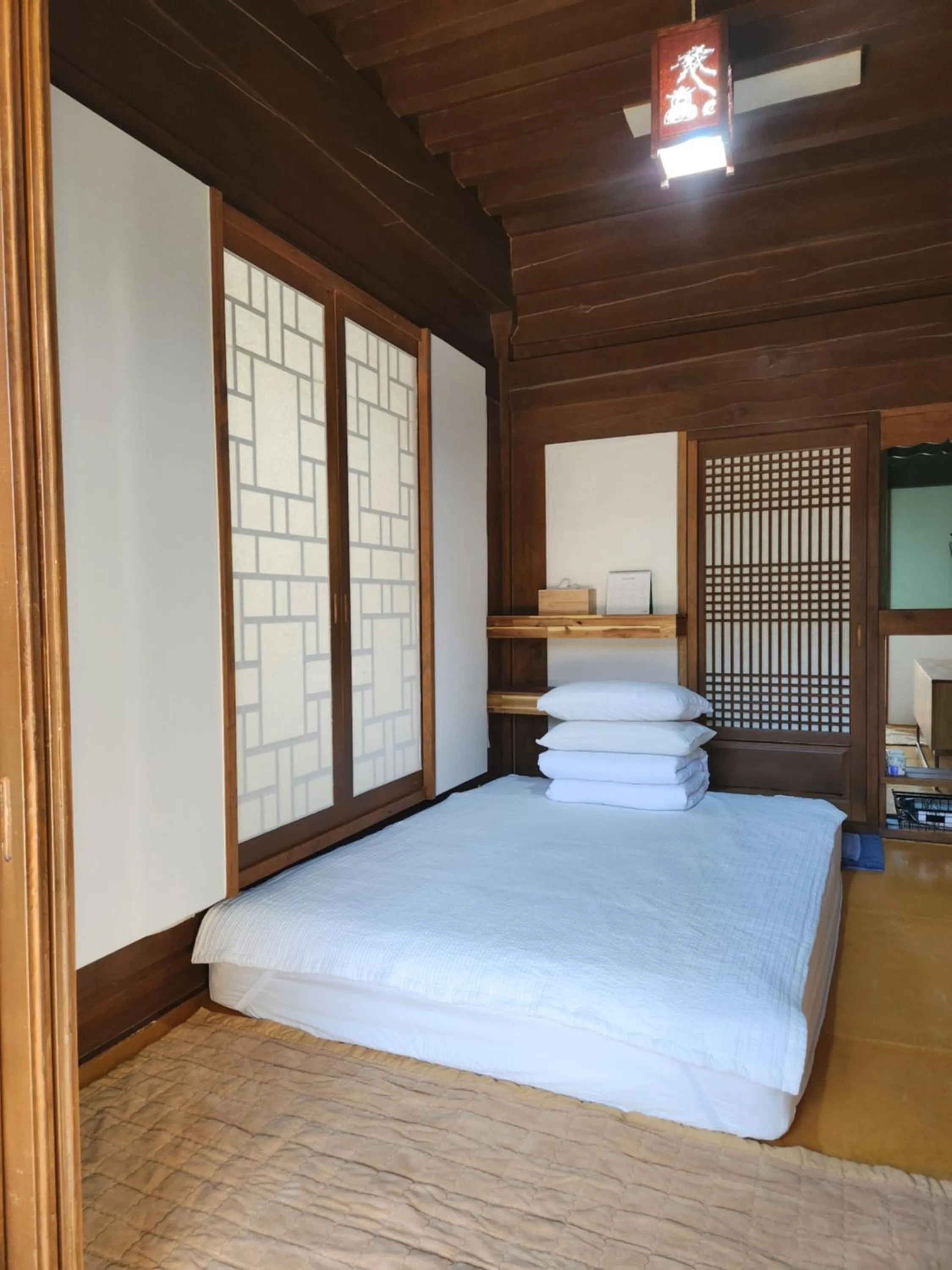 Bed in HanokInn