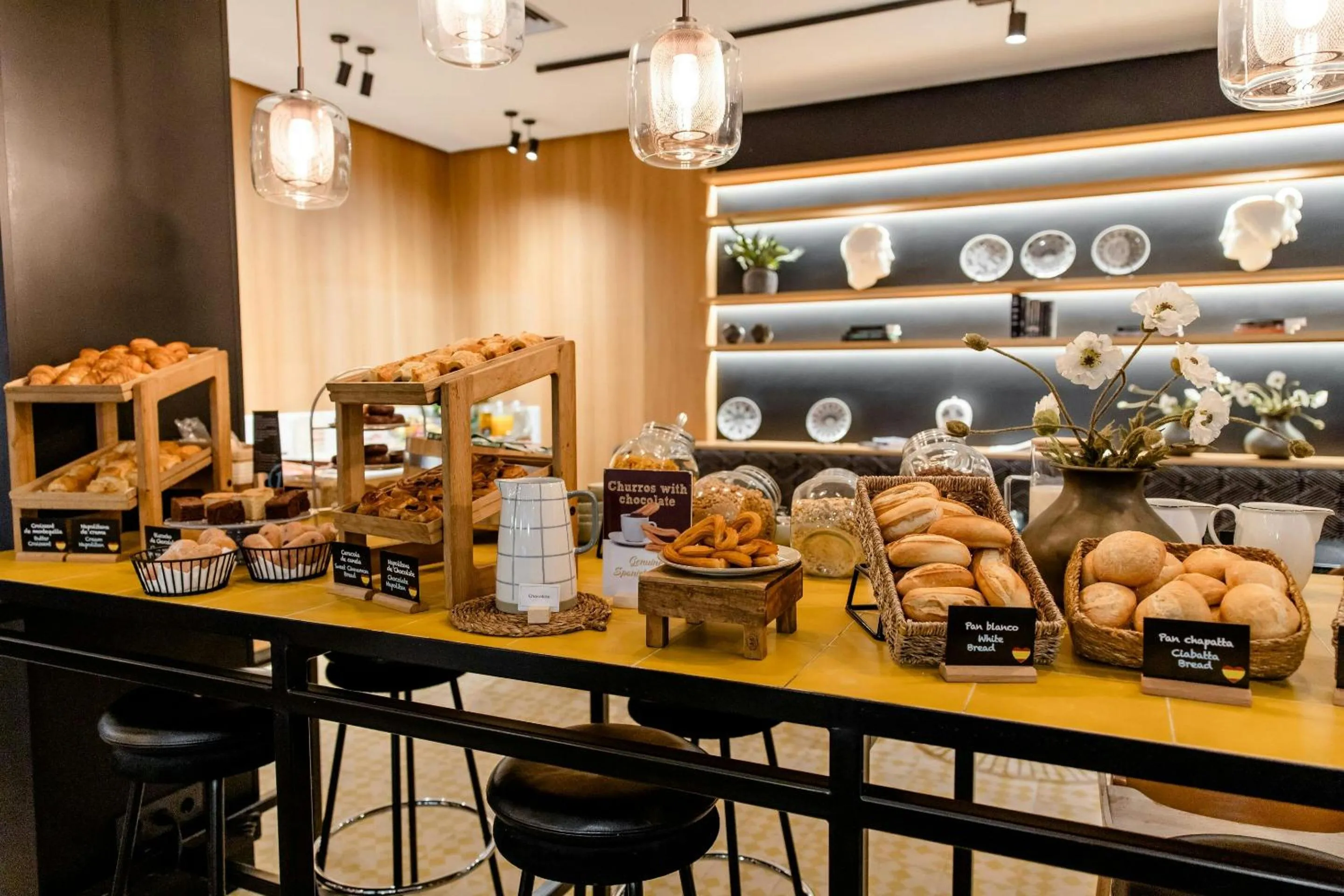 Buffet breakfast in Motel One Madrid-Plaza de España