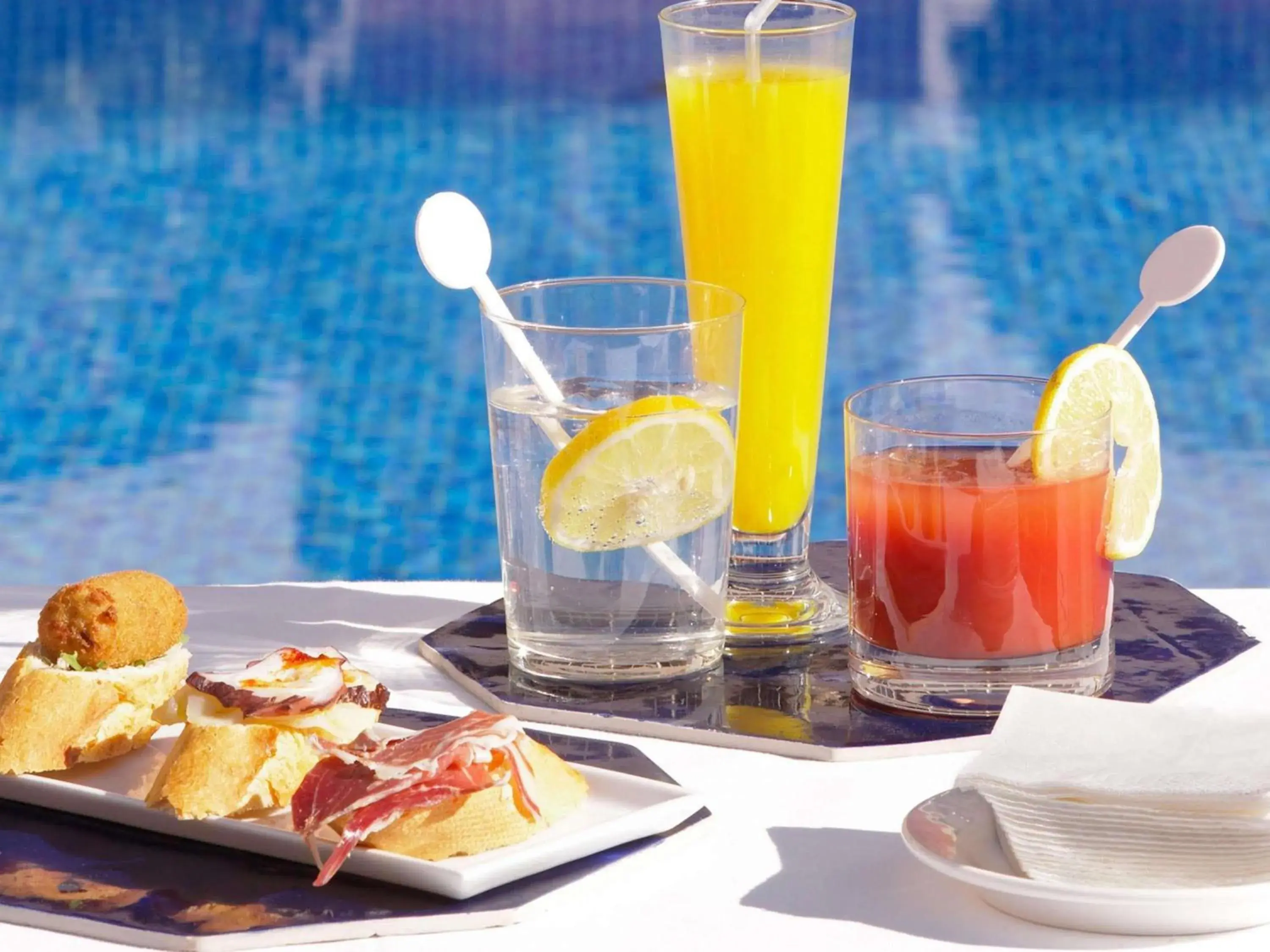 Pool view in Pullman Madrid Airport & Feria Pool view in Pullman Madrid Airport & Feria