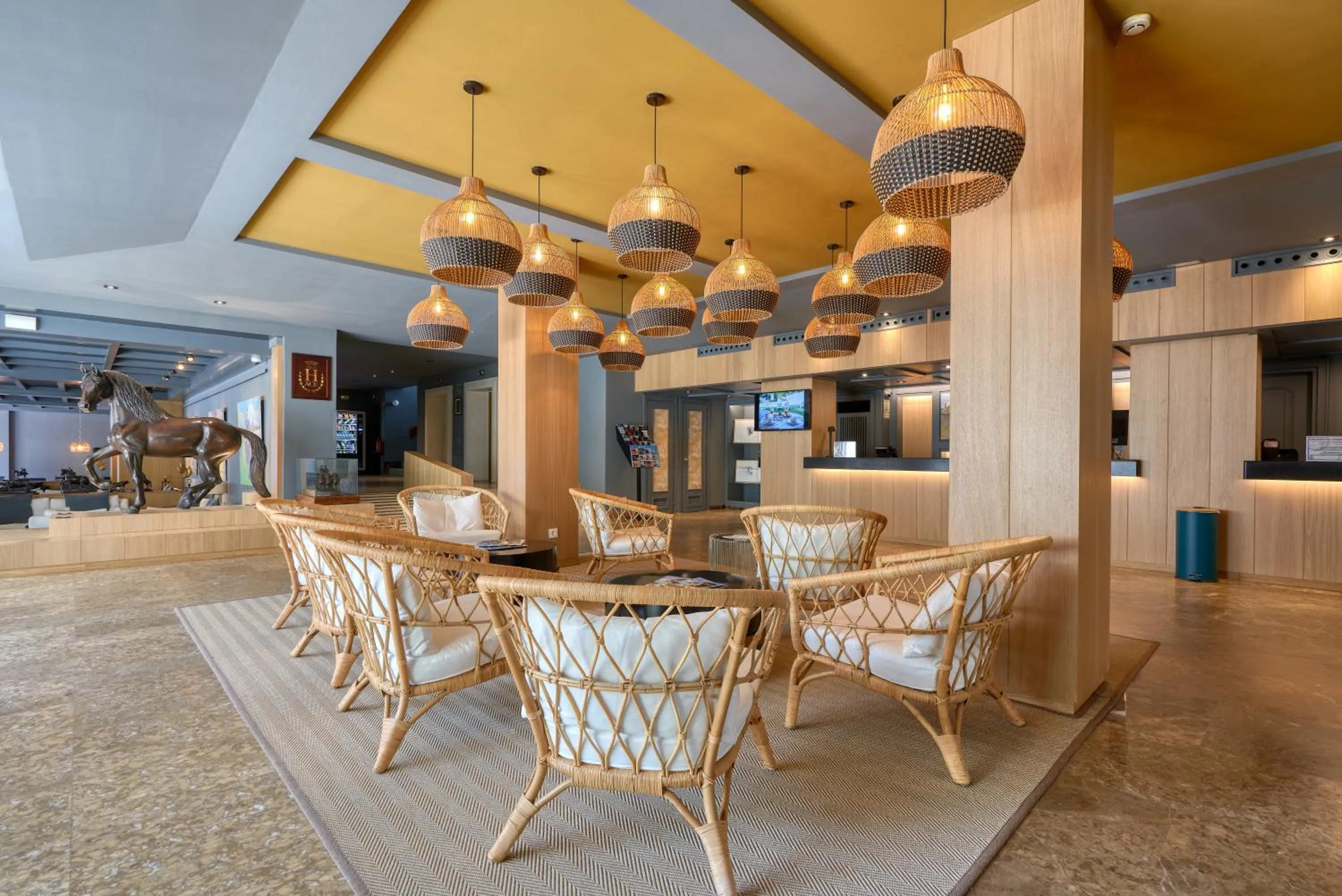 Lobby or reception in Hotel Jerez & Spa