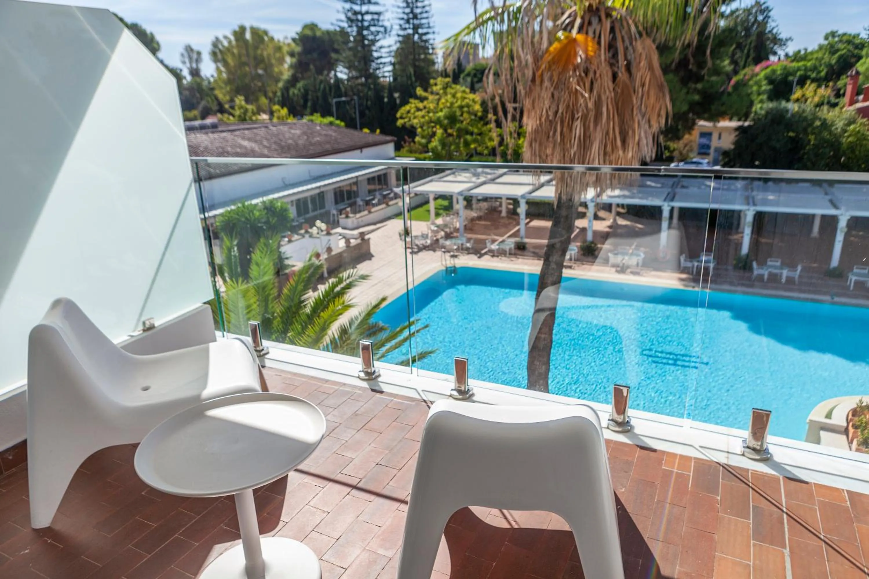 Pool view in Hotel Jerez & Spa