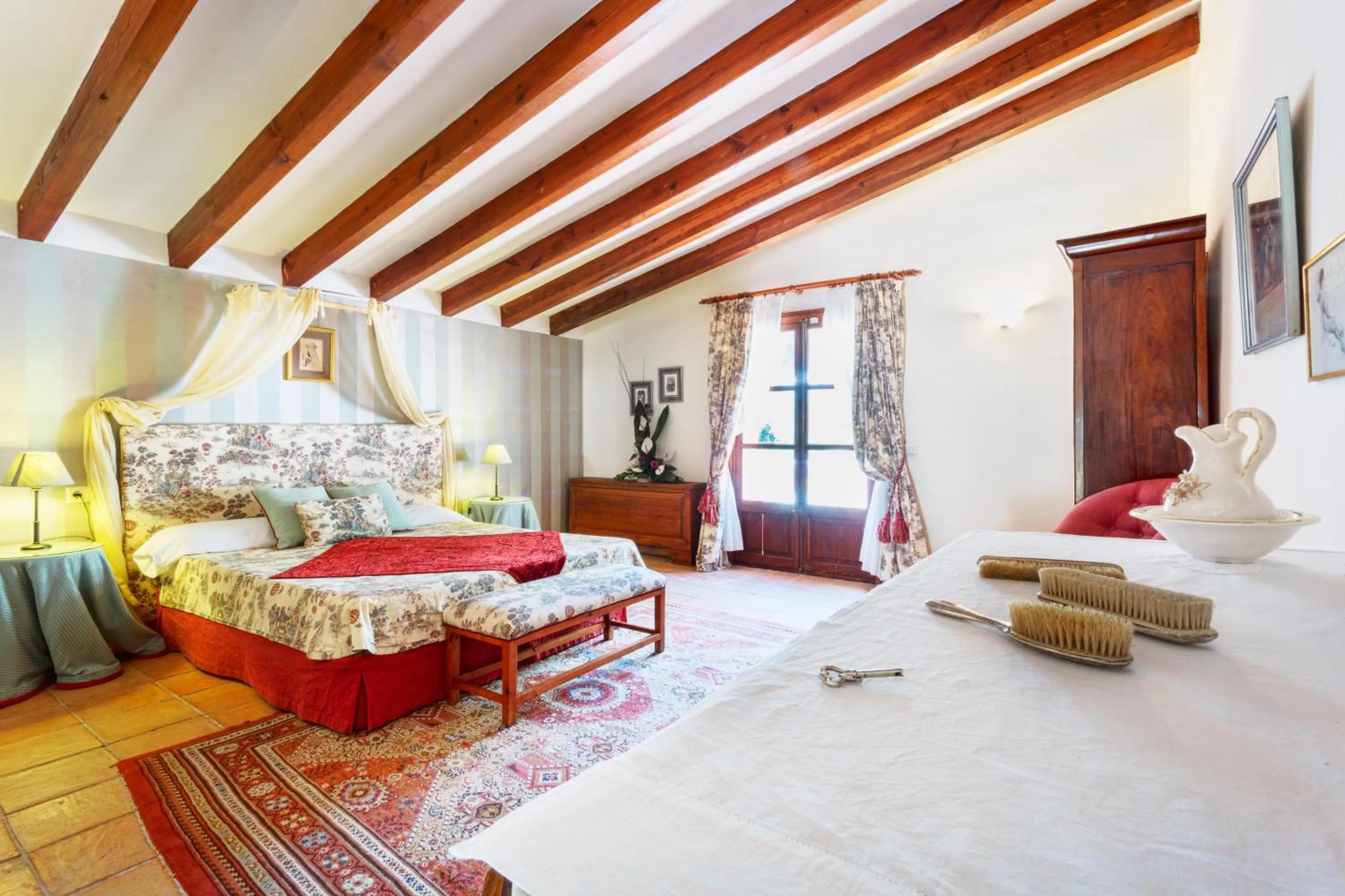 Bed in Hotel Rural S'Olivaret & Spa