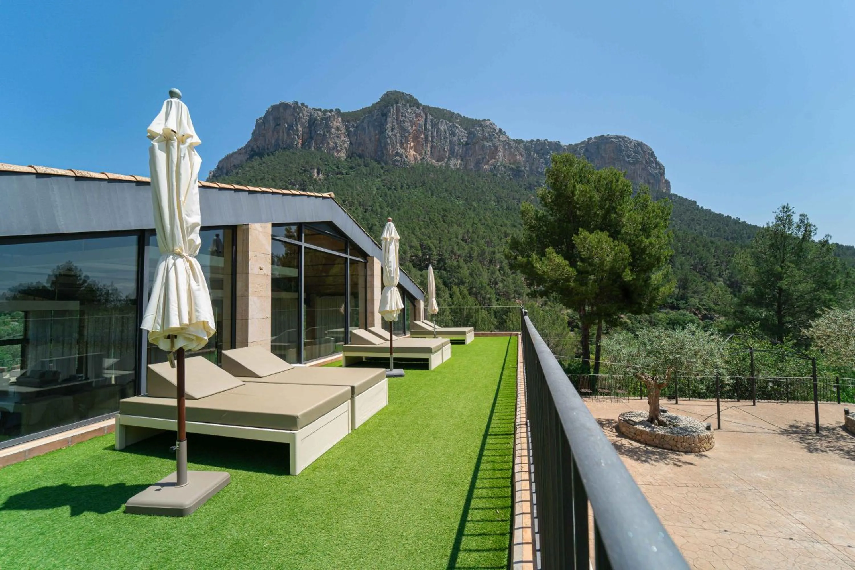 Patio in Hotel Rural S'Olivaret & Spa