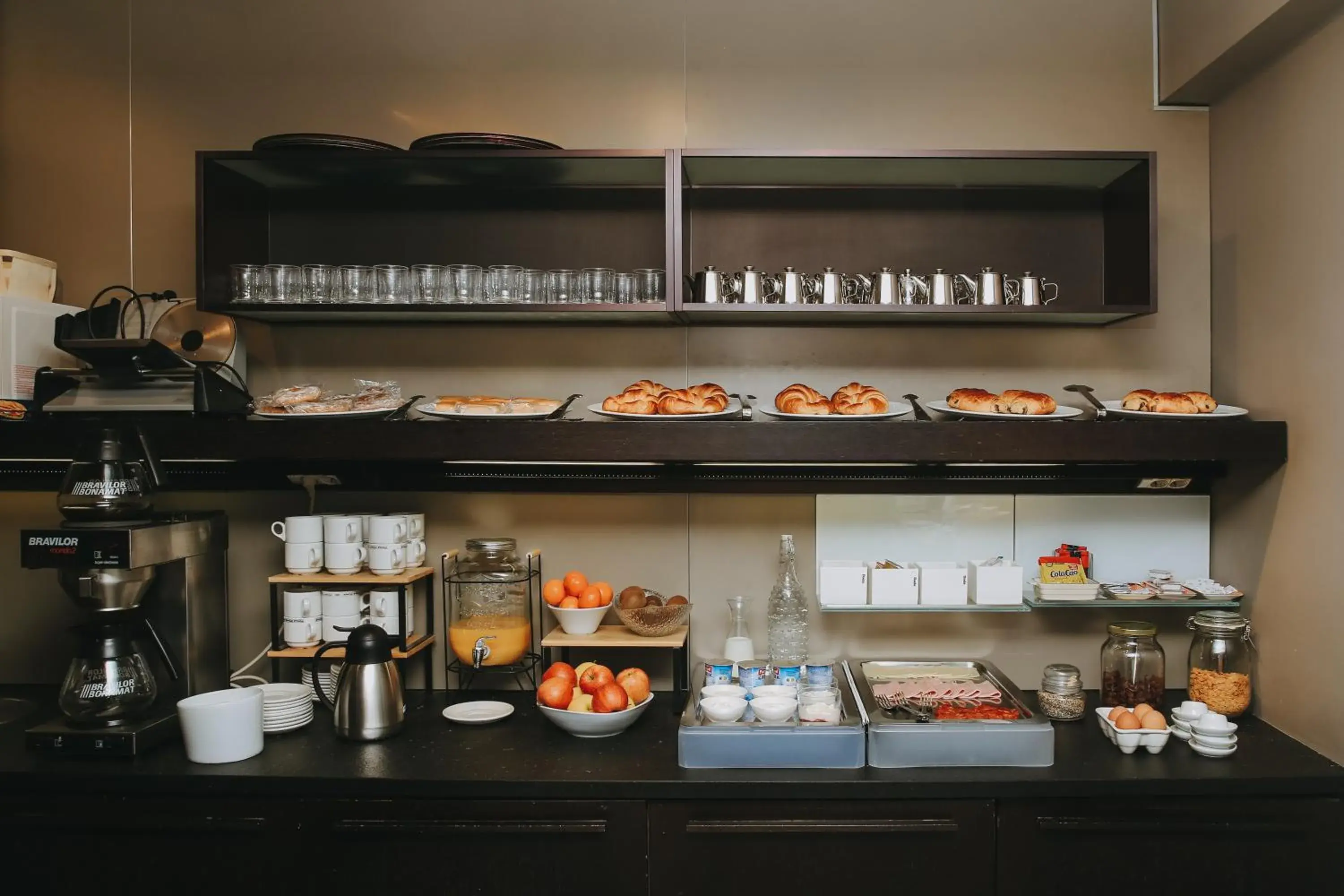 Buffet breakfast in Hotel Zaragoza Plaza Buffet breakfast in Hotel Zaragoza Plaza