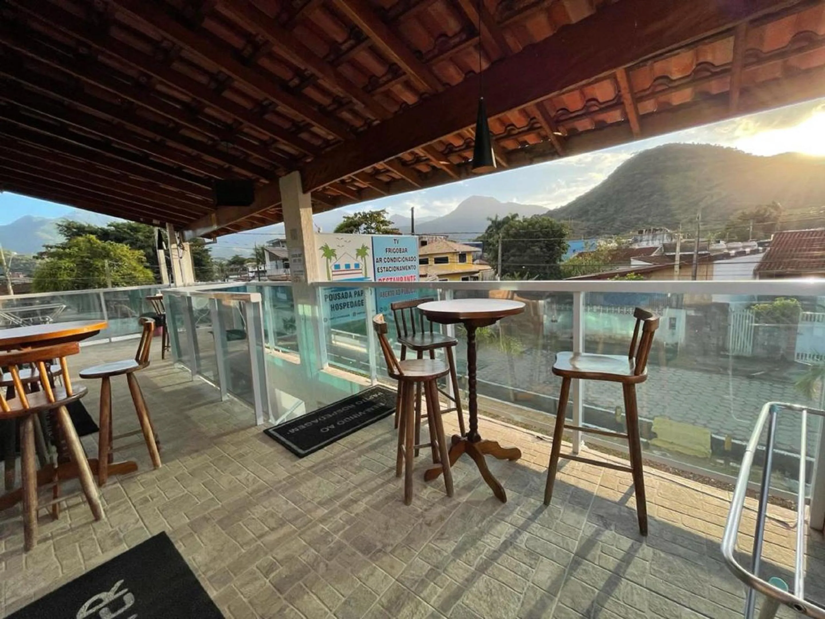 Balcony/Terrace in Pousada Ubatuba