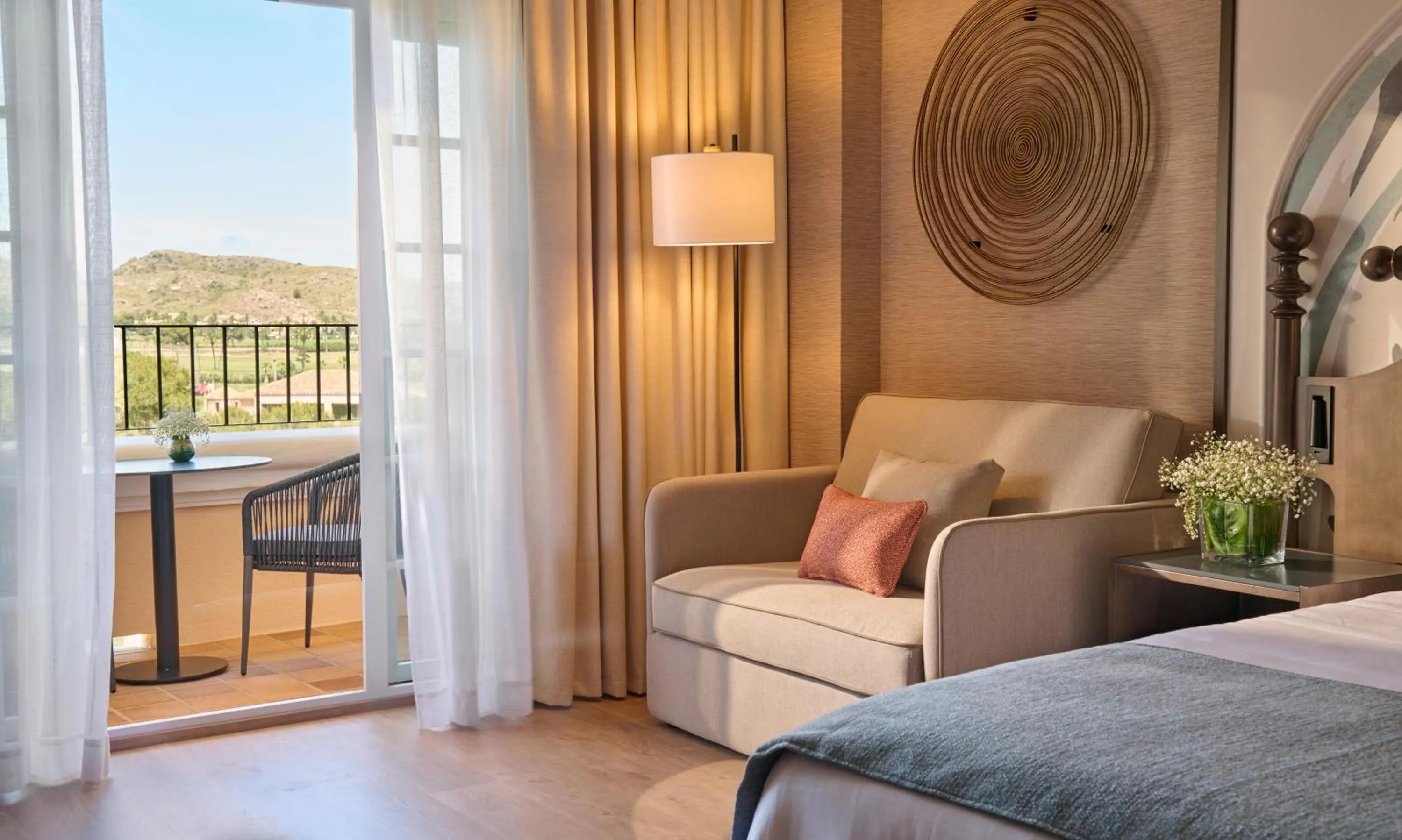 Balcony/Terrace, Bed in Grand Hyatt La Manga Club Golf & Spa