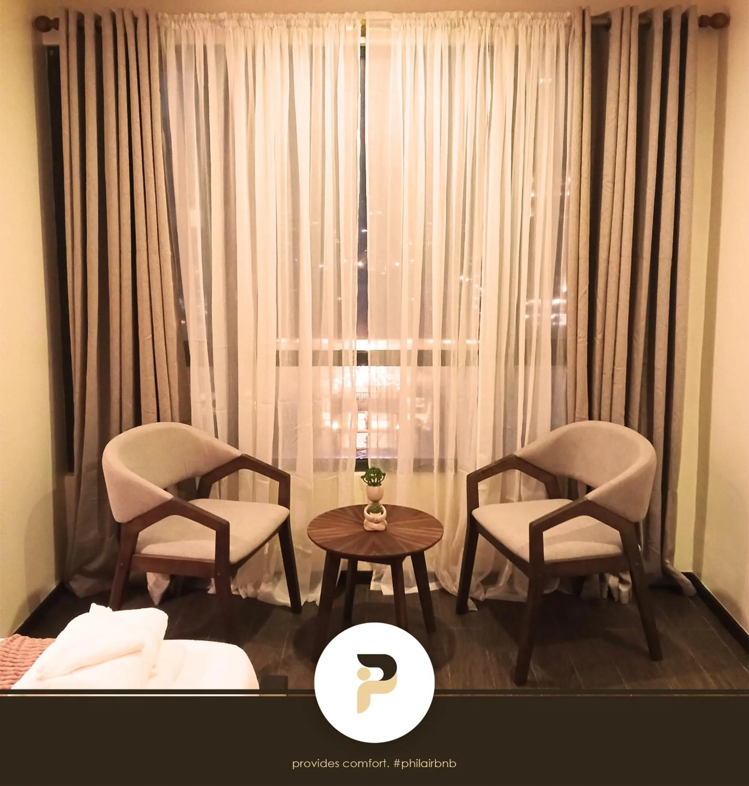 Living room in FULLY FURNISHED STUDIO NEAR MOA